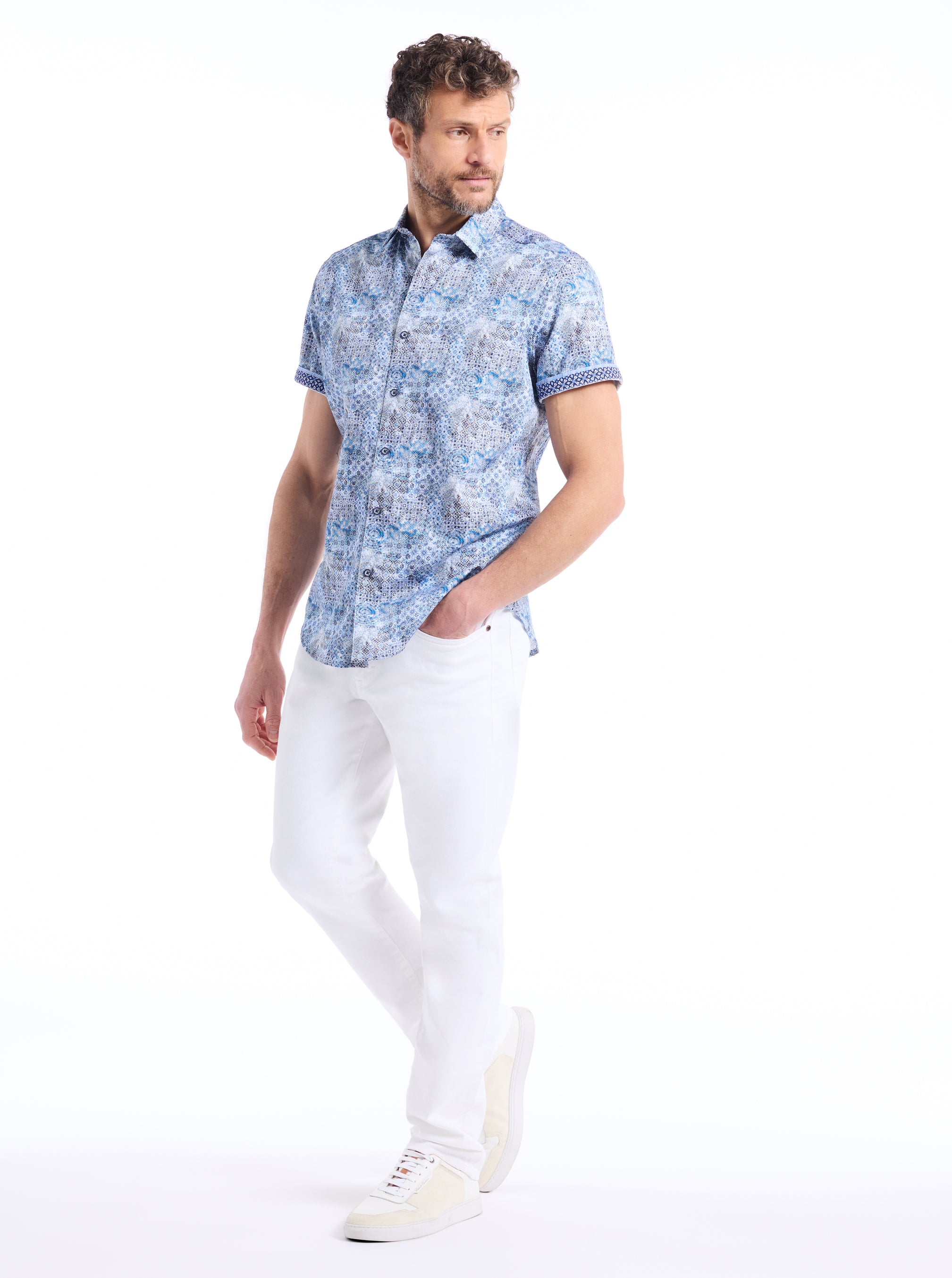 PEARSON SHORT SLEEVE BUTTON DOWN SHIRT