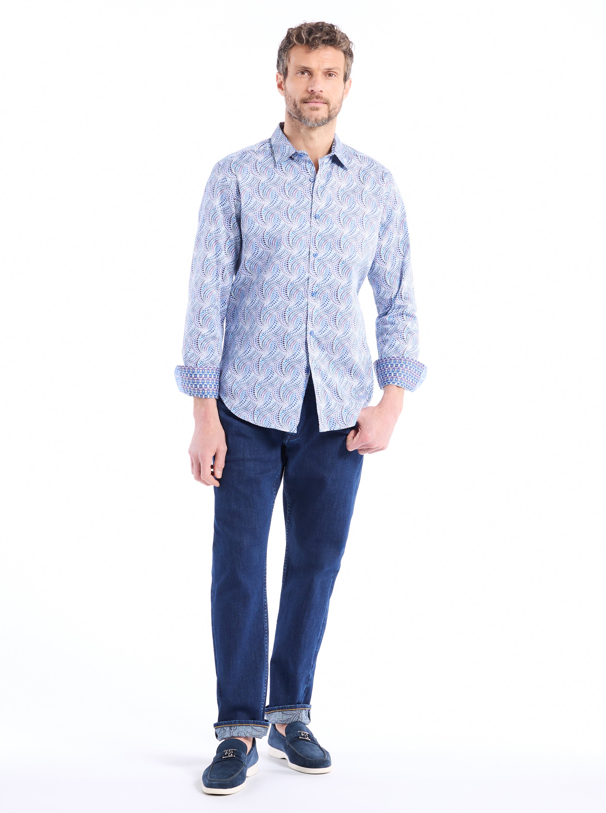RYTHERS LONG SLEEVE BUTTON DOWN SHIRT