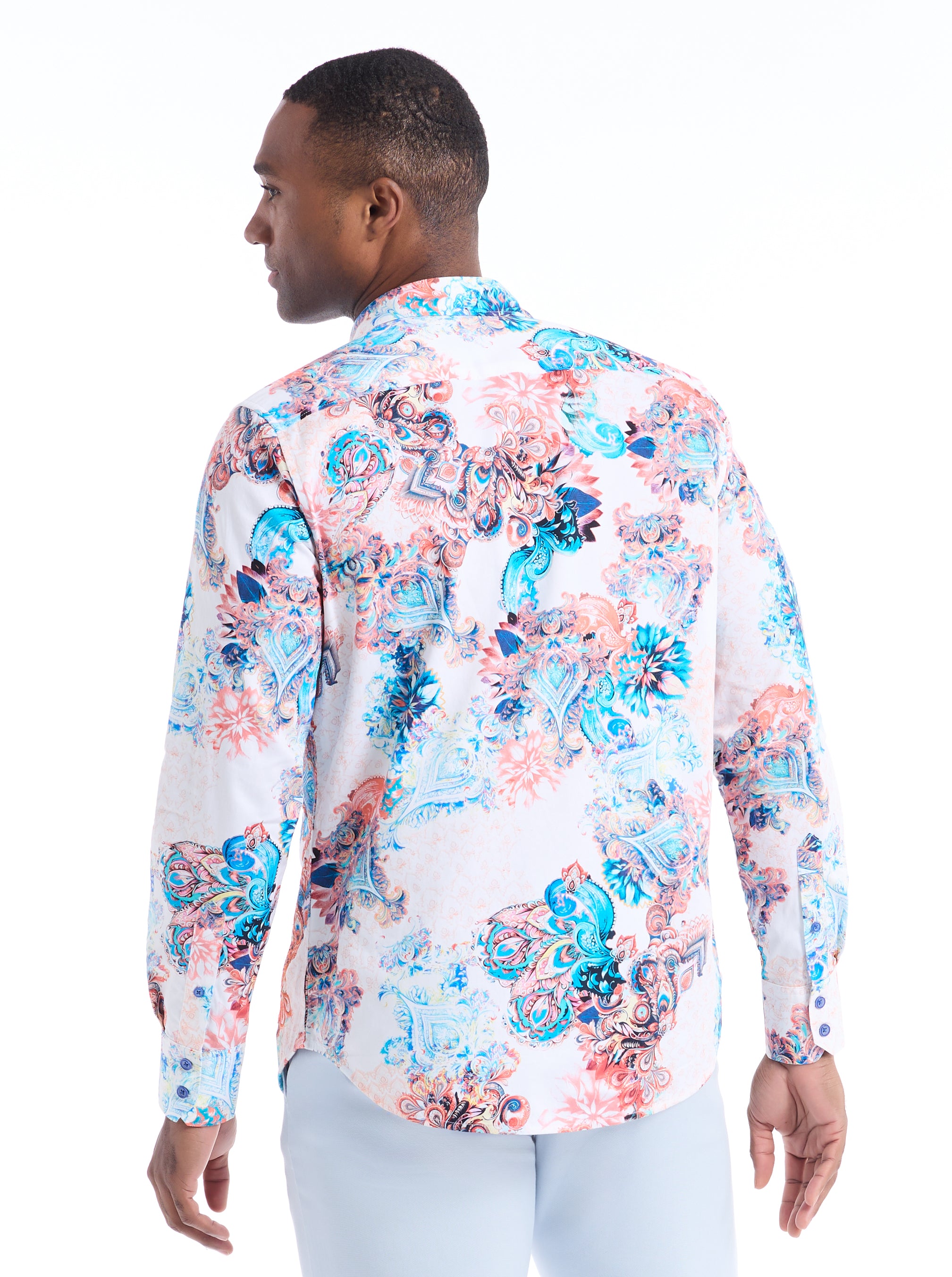 MATERA LONG SLEEVE BUTTON DOWN SHIRT