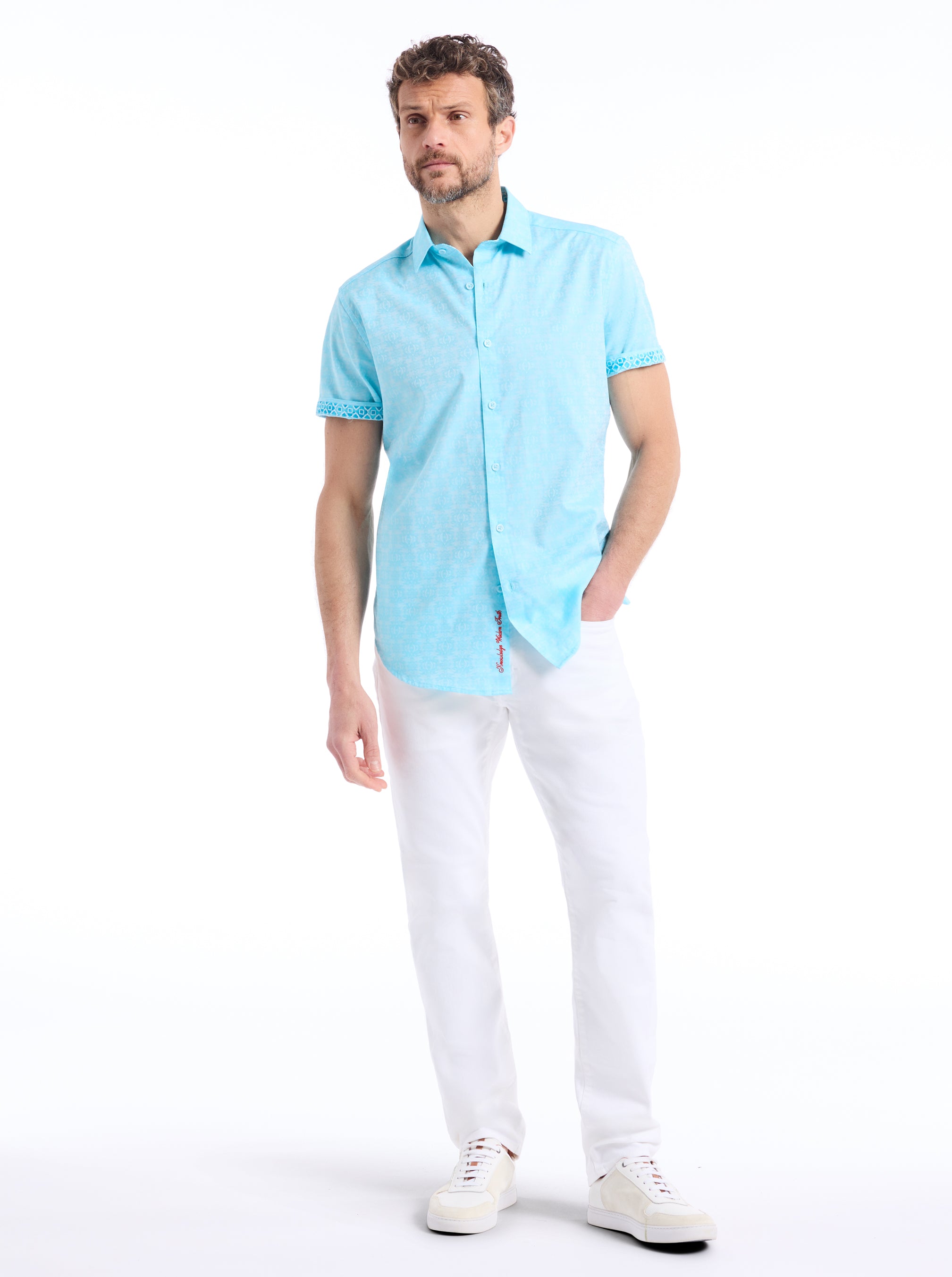STELLMAN SHORT SLEEVE BUTTON DOWN SHIRT