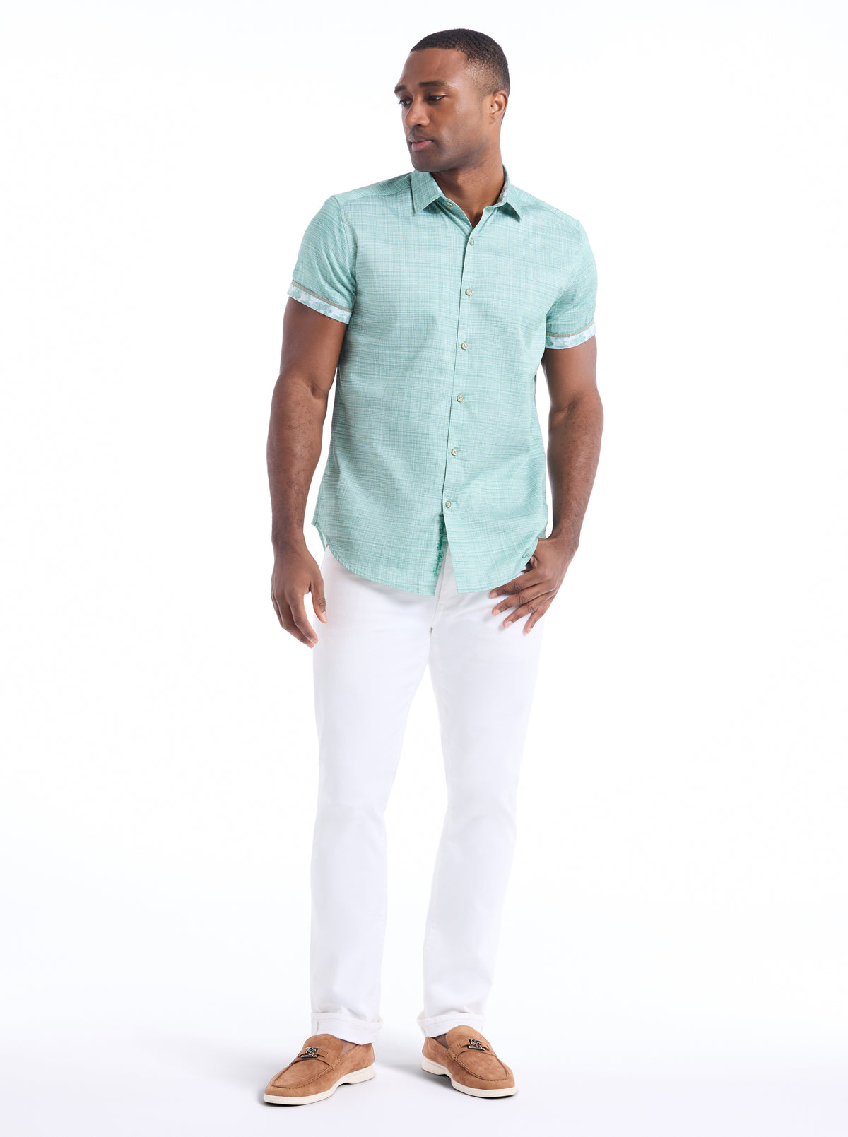 ROTH SHORT SLEEVE BUTTON DOWN SHIRT