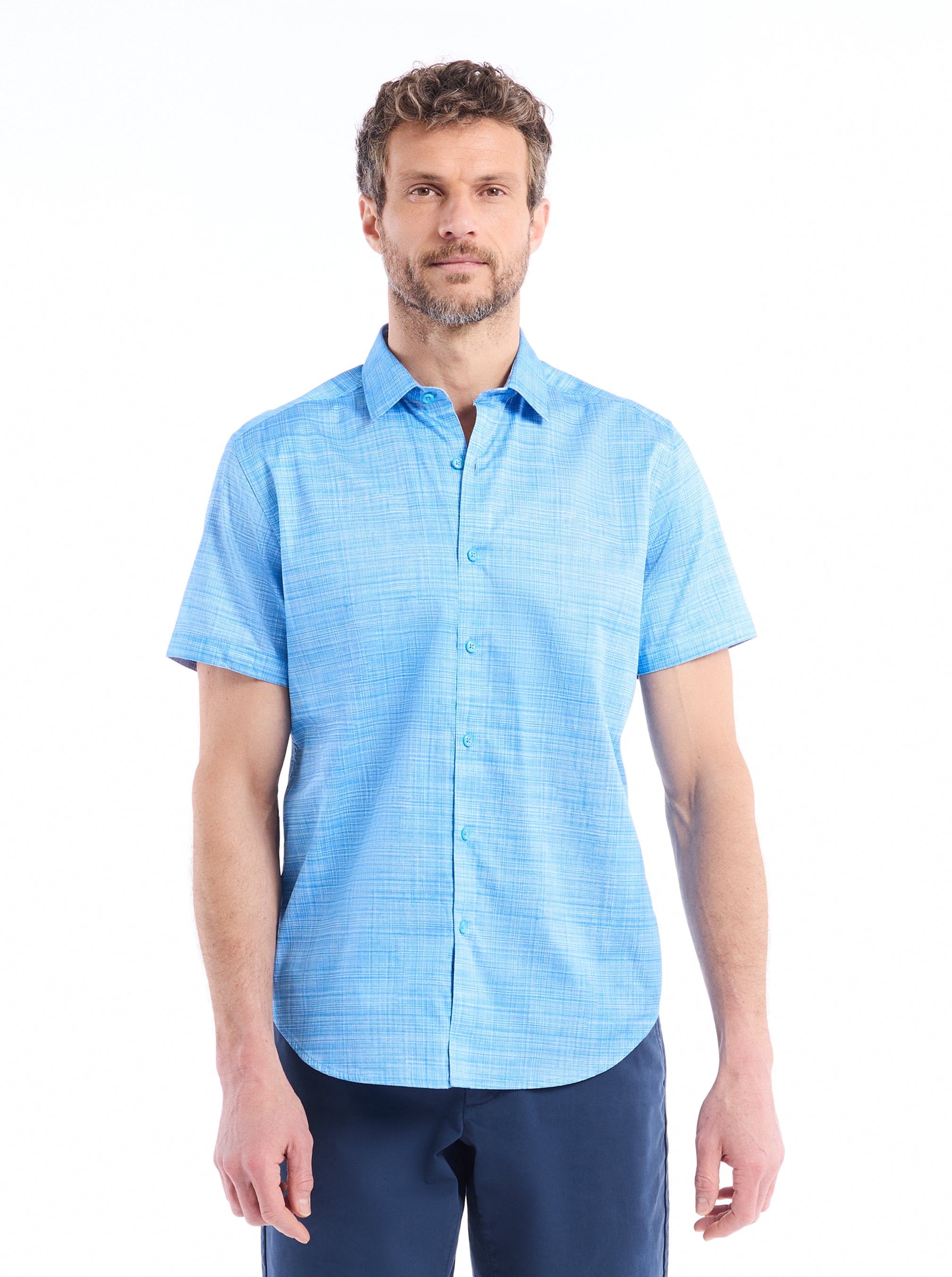 ROTH SHORT SLEEVE BUTTON DOWN SHIRT