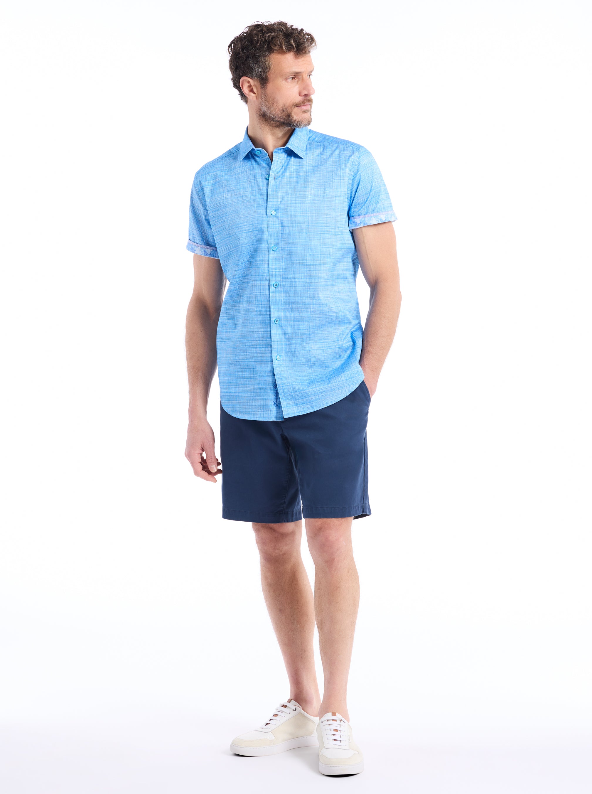 ROTH SHORT SLEEVE BUTTON DOWN SHIRT