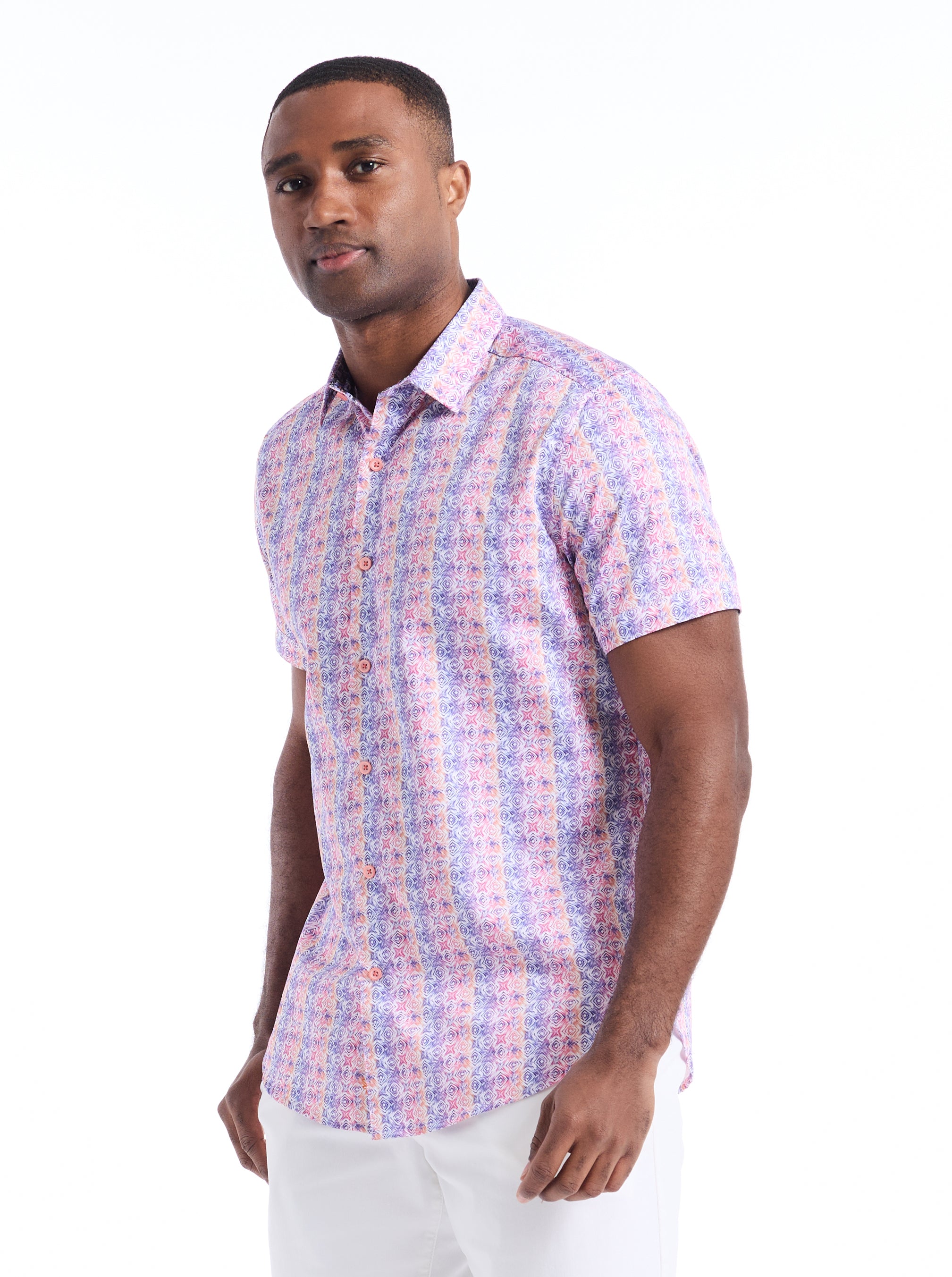 FORMBY SHORT SLEEVE BUTTON DOWN SHIRT