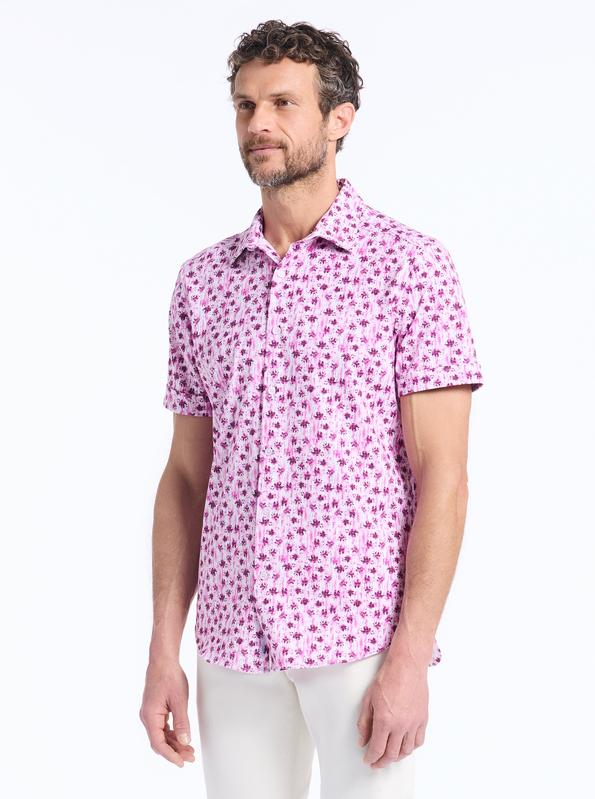 BRAMWELL SHORT SLEEVE BUTTON DOWN SHIRT