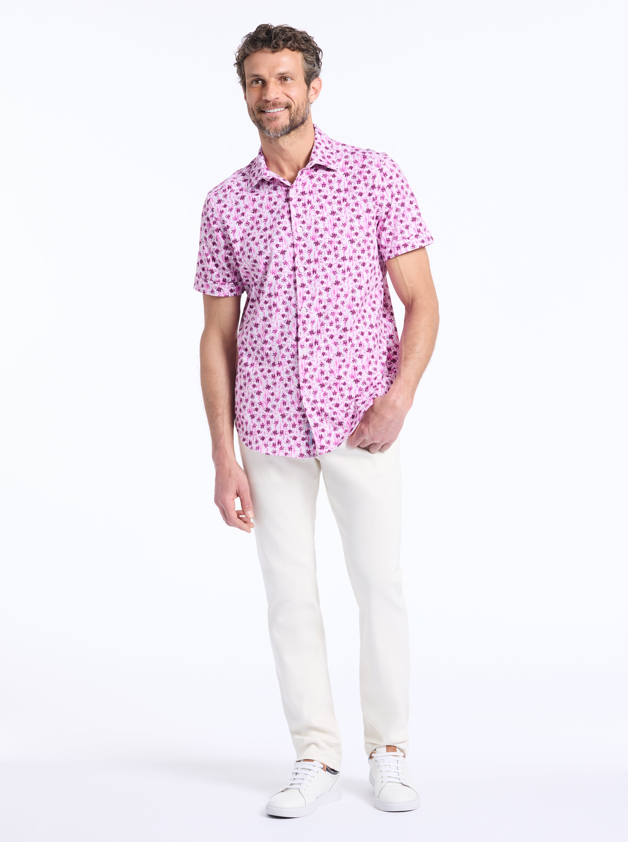 BRAMWELL SHORT SLEEVE BUTTON DOWN SHIRT