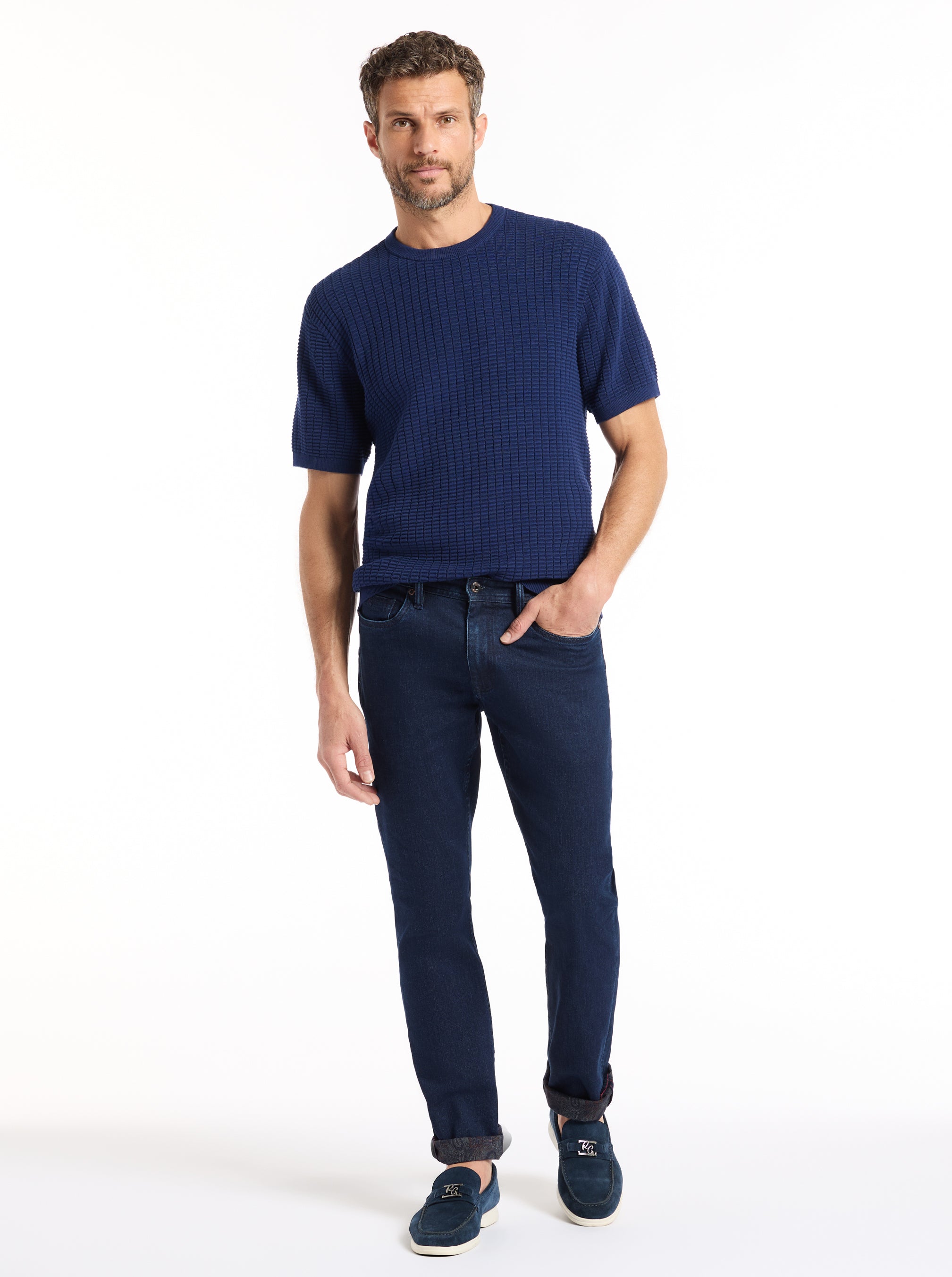 LUIS SHORT SLEEVE SWEATER