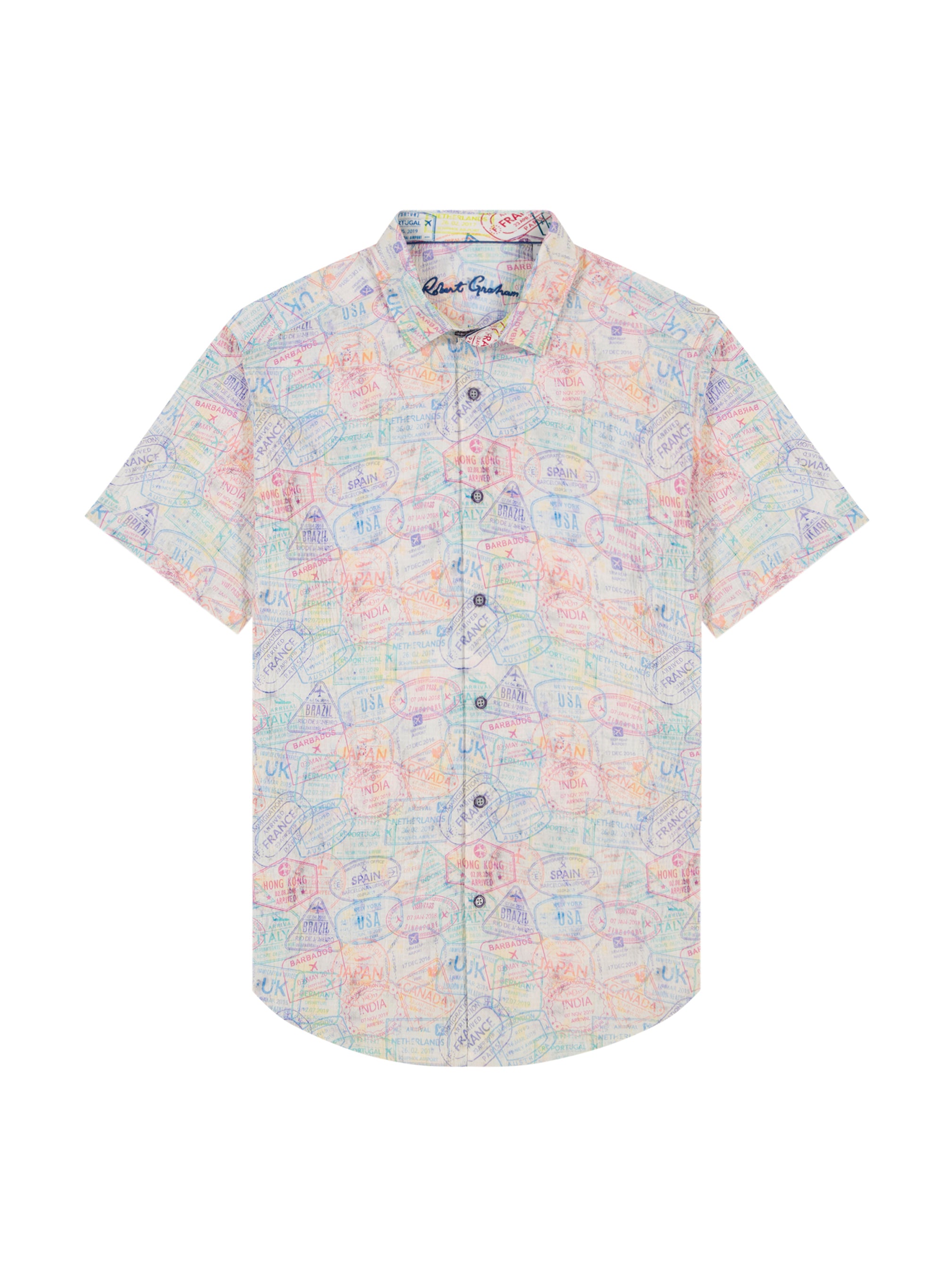 PASSPORT 2 SHORT SLEEVE BUTTON DOWN SHIRT