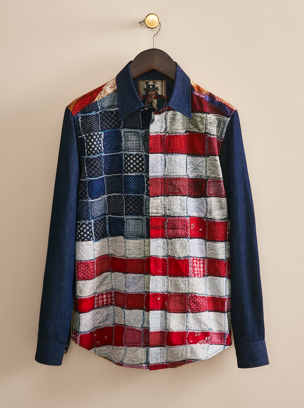 MONUMENTAL LONG SLEEVE BUTTON DOWN SHIRT