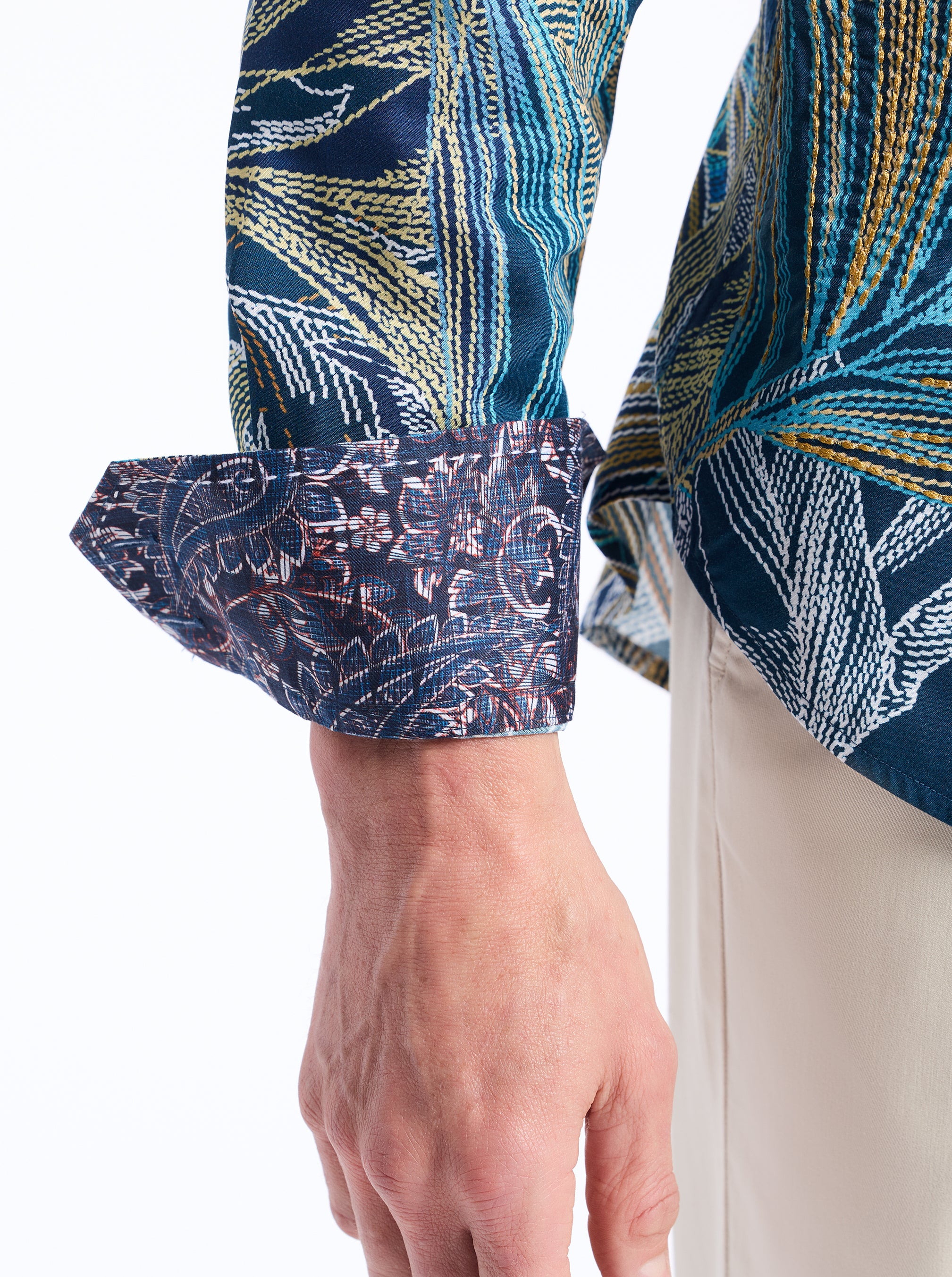CHORRO LONG SLEEVE BUTTON DOWN SHIRT