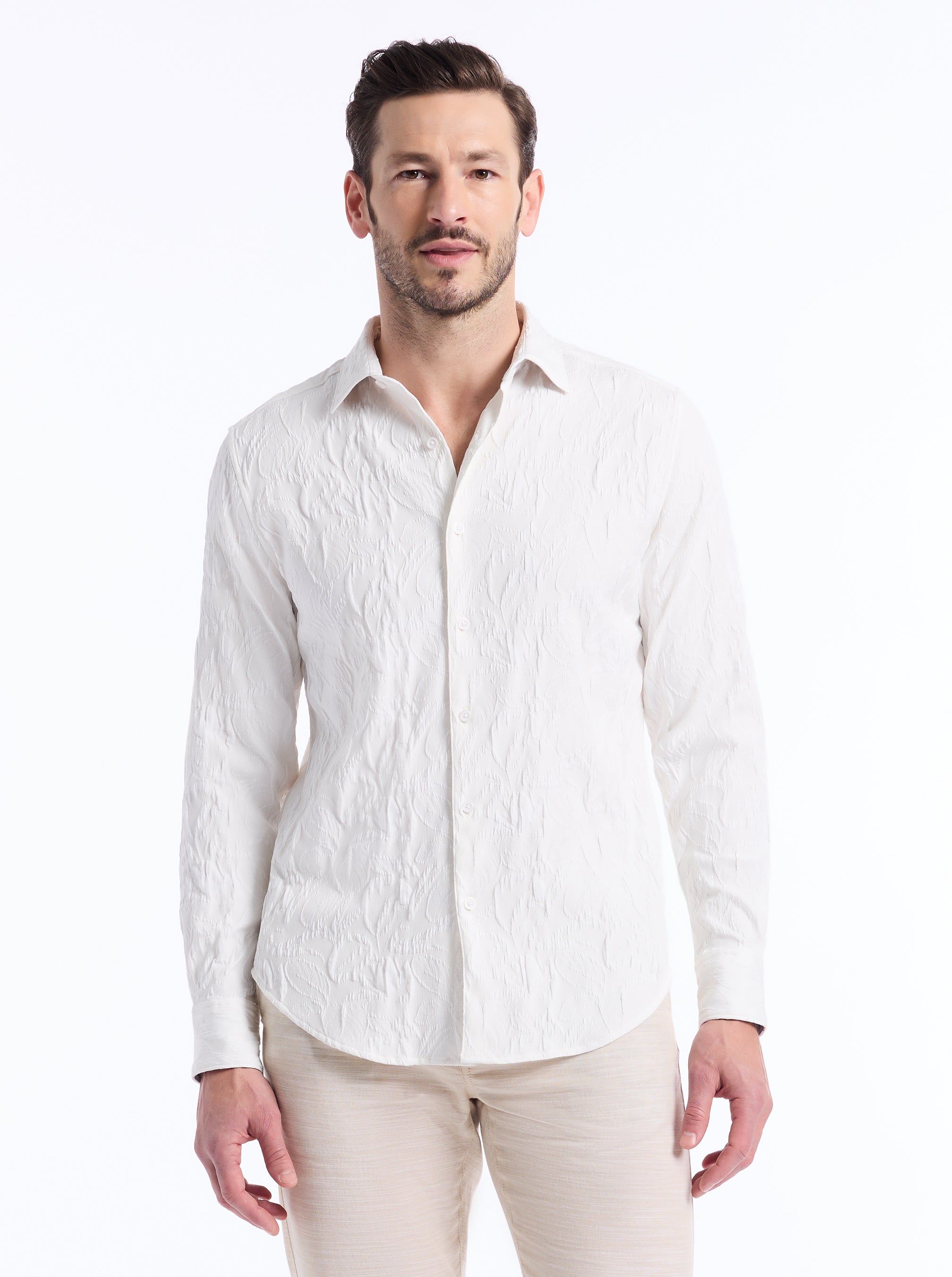 EUCALYPTUS LONG SLEEVE BUTTON DOWN SHIRT