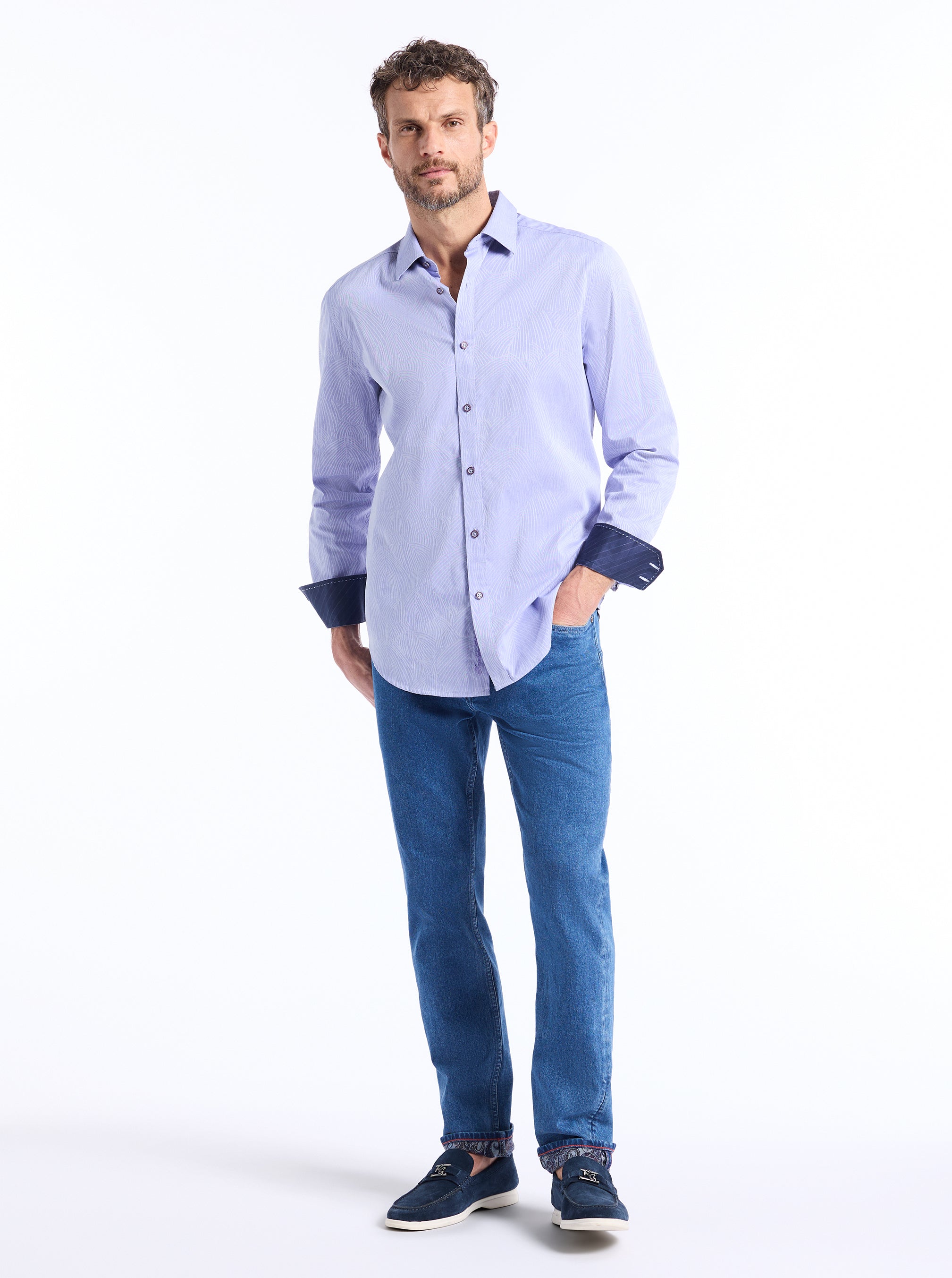 MIRAMAR LONG SLEEVE BUTTON DOWN SHIRT