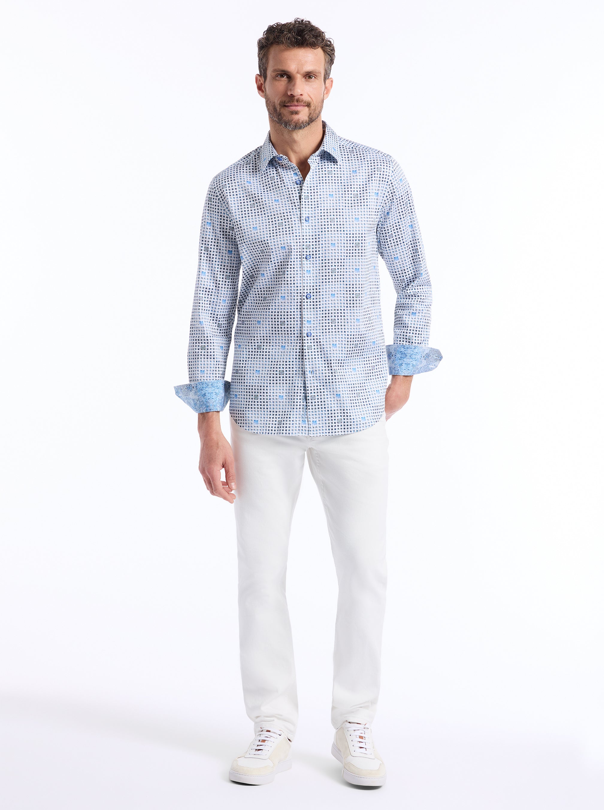 BRENTWOOD LONG SLEEVE BUTTON DOWN SHIRT