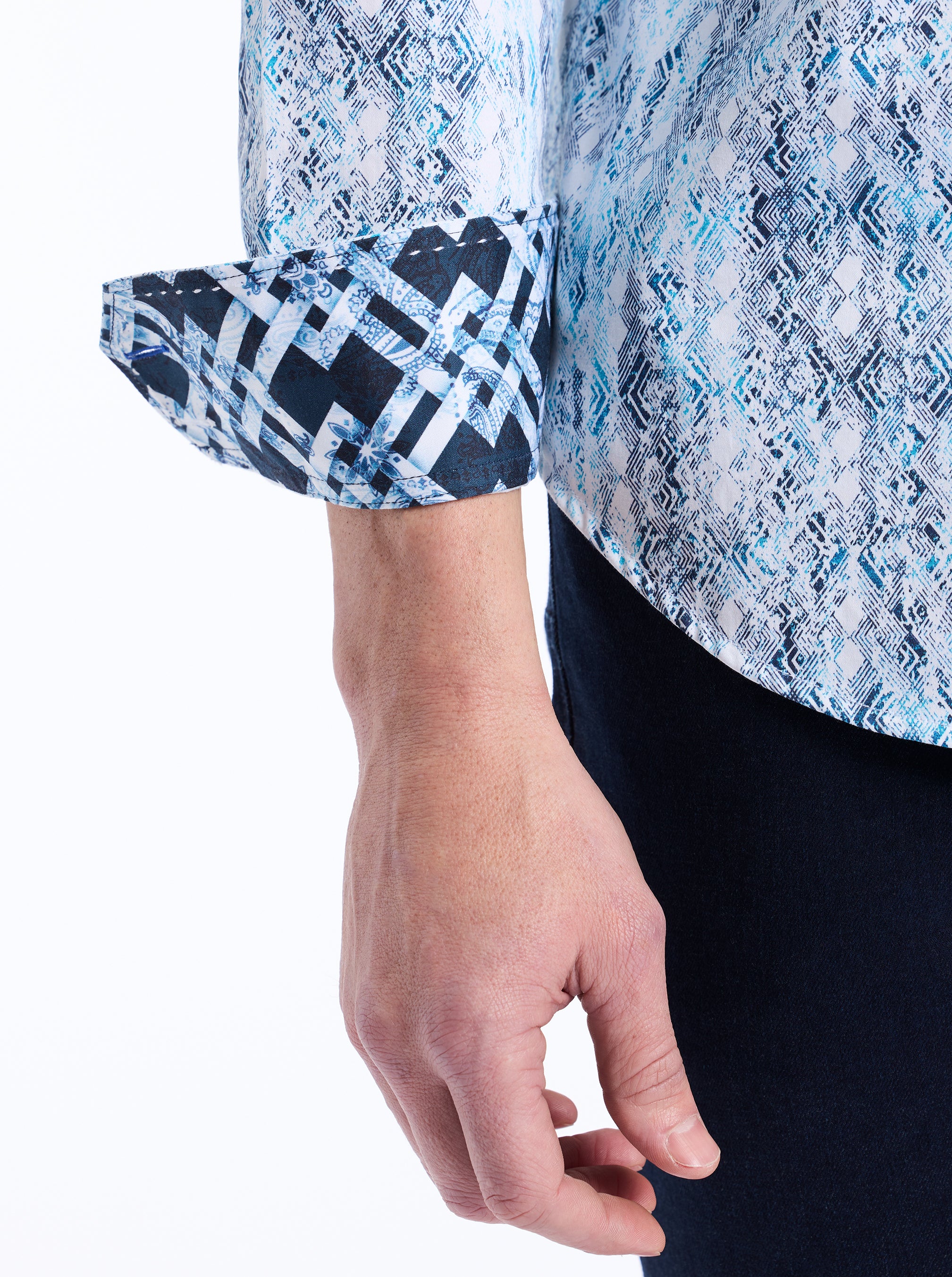 ALAHMAR LONG SLEEVE BUTTON DOWN SHIRT