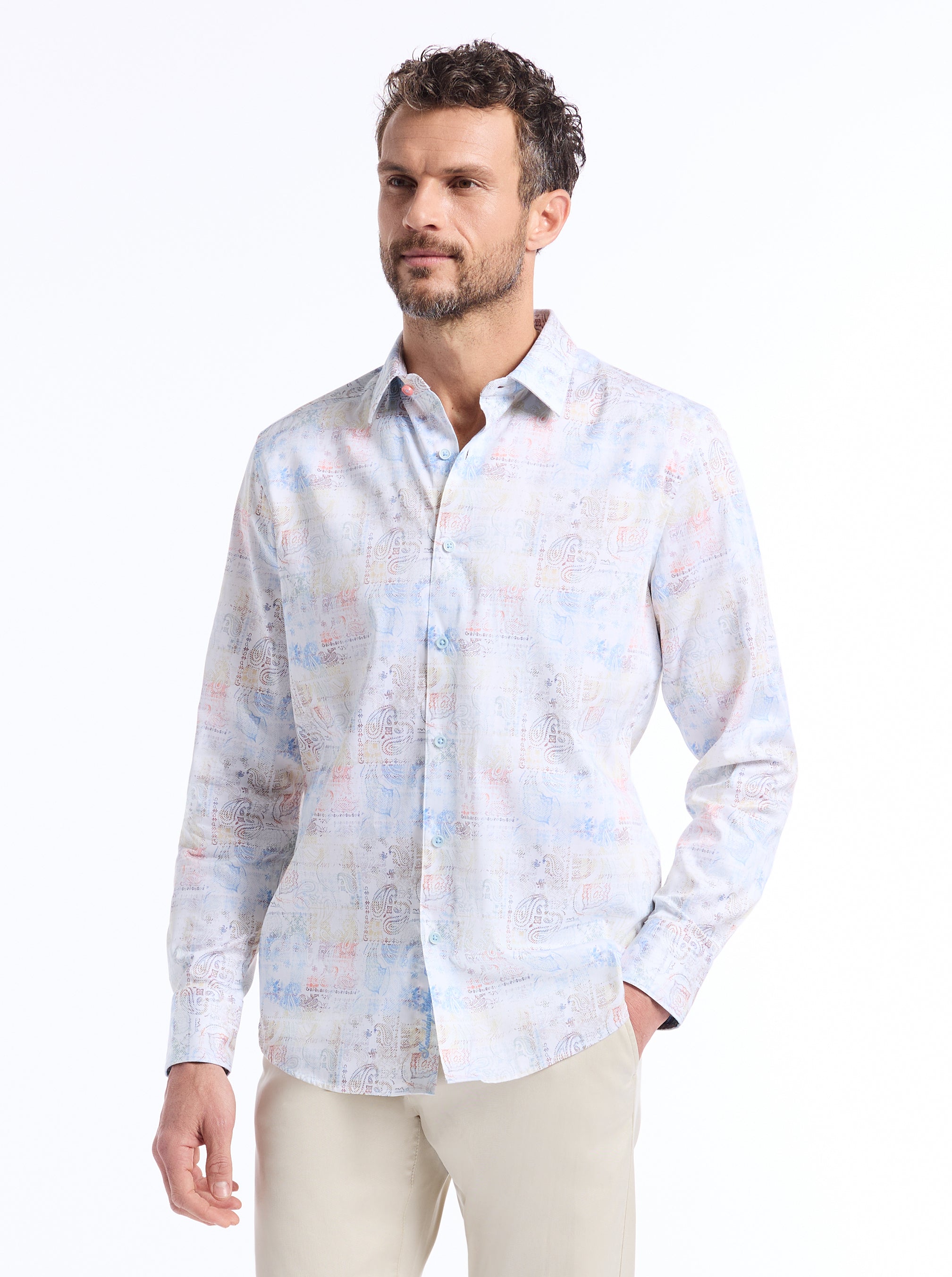 VISTA LONG SLEEVE BUTTON DOWN SHIRT