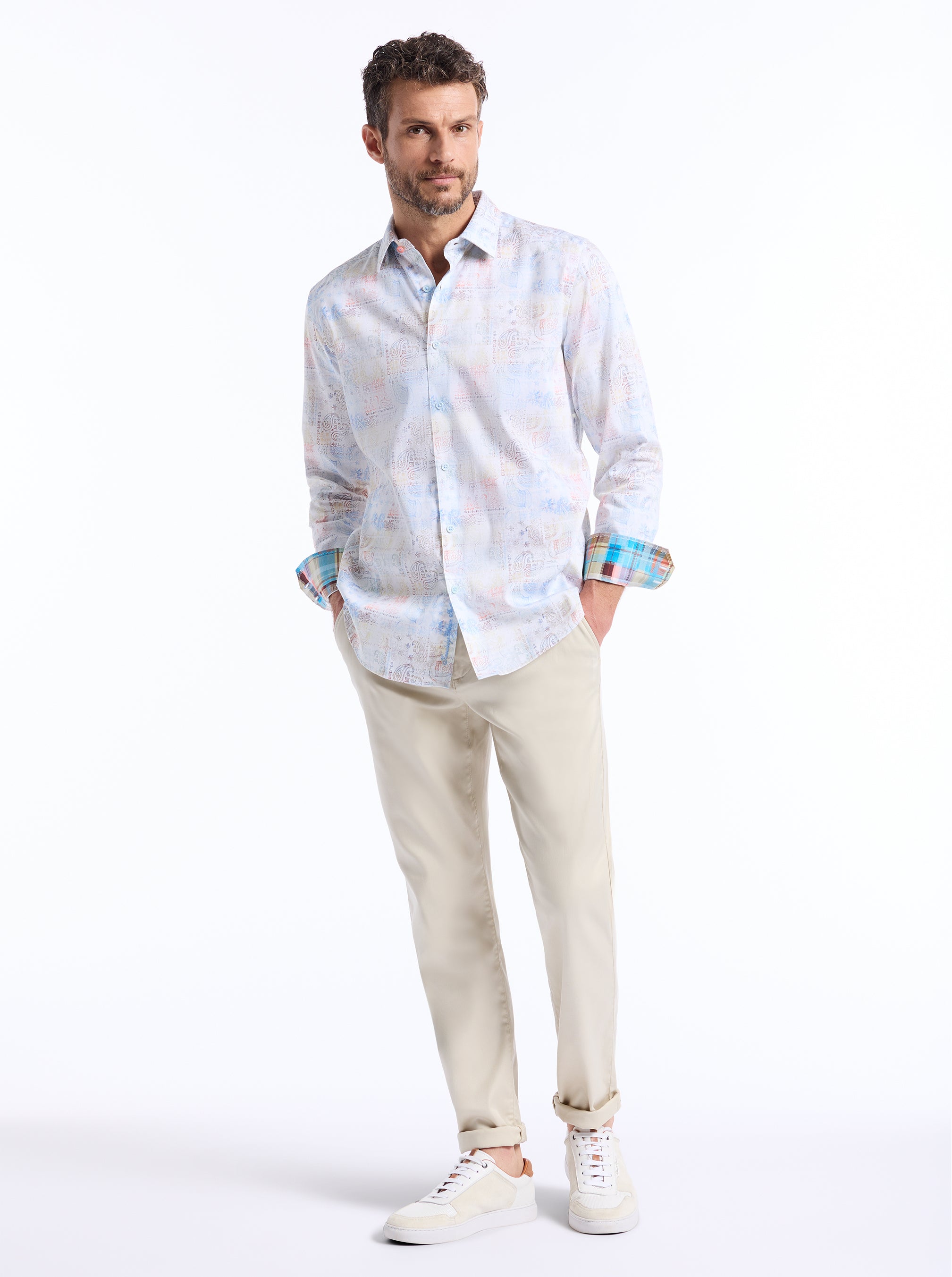 VISTA LONG SLEEVE BUTTON DOWN SHIRT