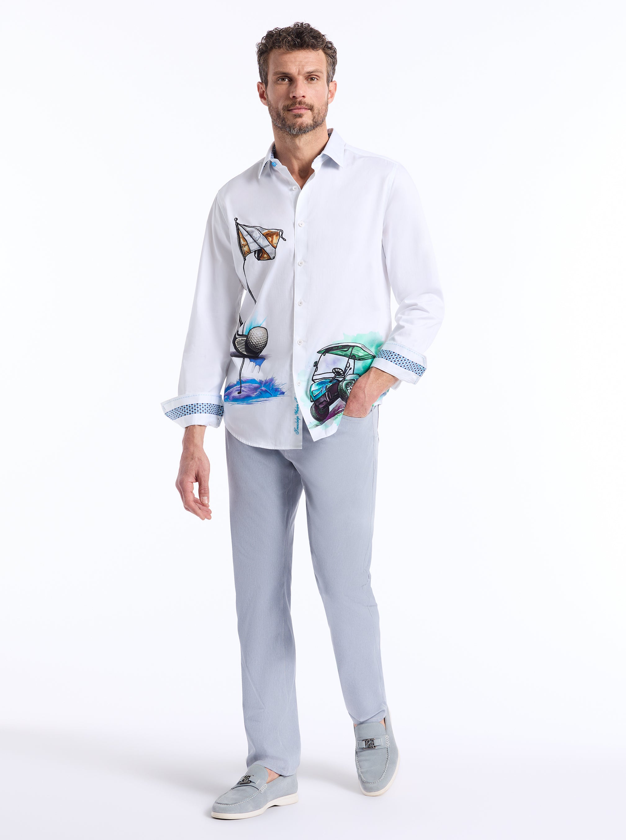 GENESIS LONG SLEEVE BUTTON DOWN SHIRT