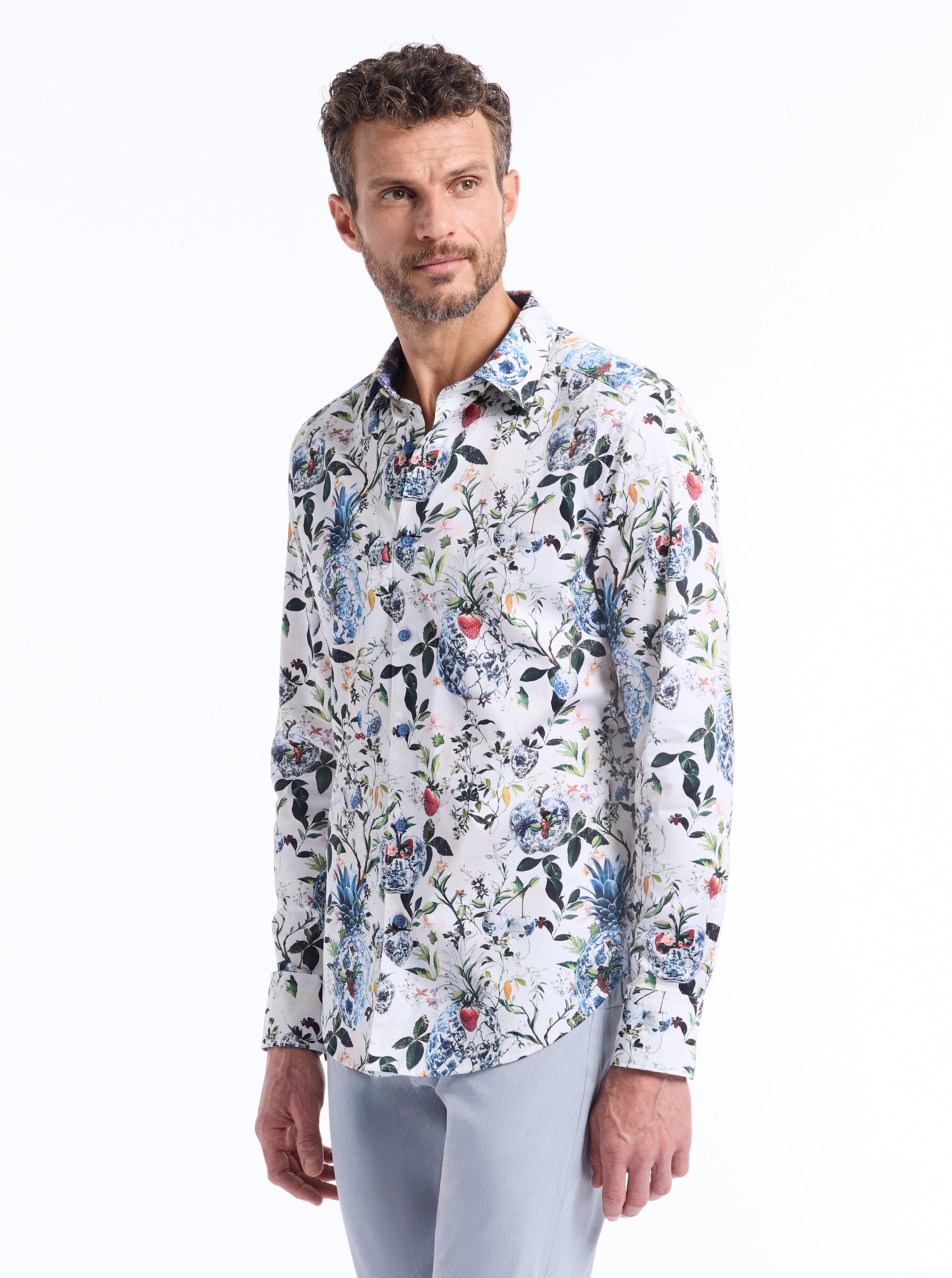 BRIARCLIFF LONG SLEEVE BUTTON DOWN SHIRT