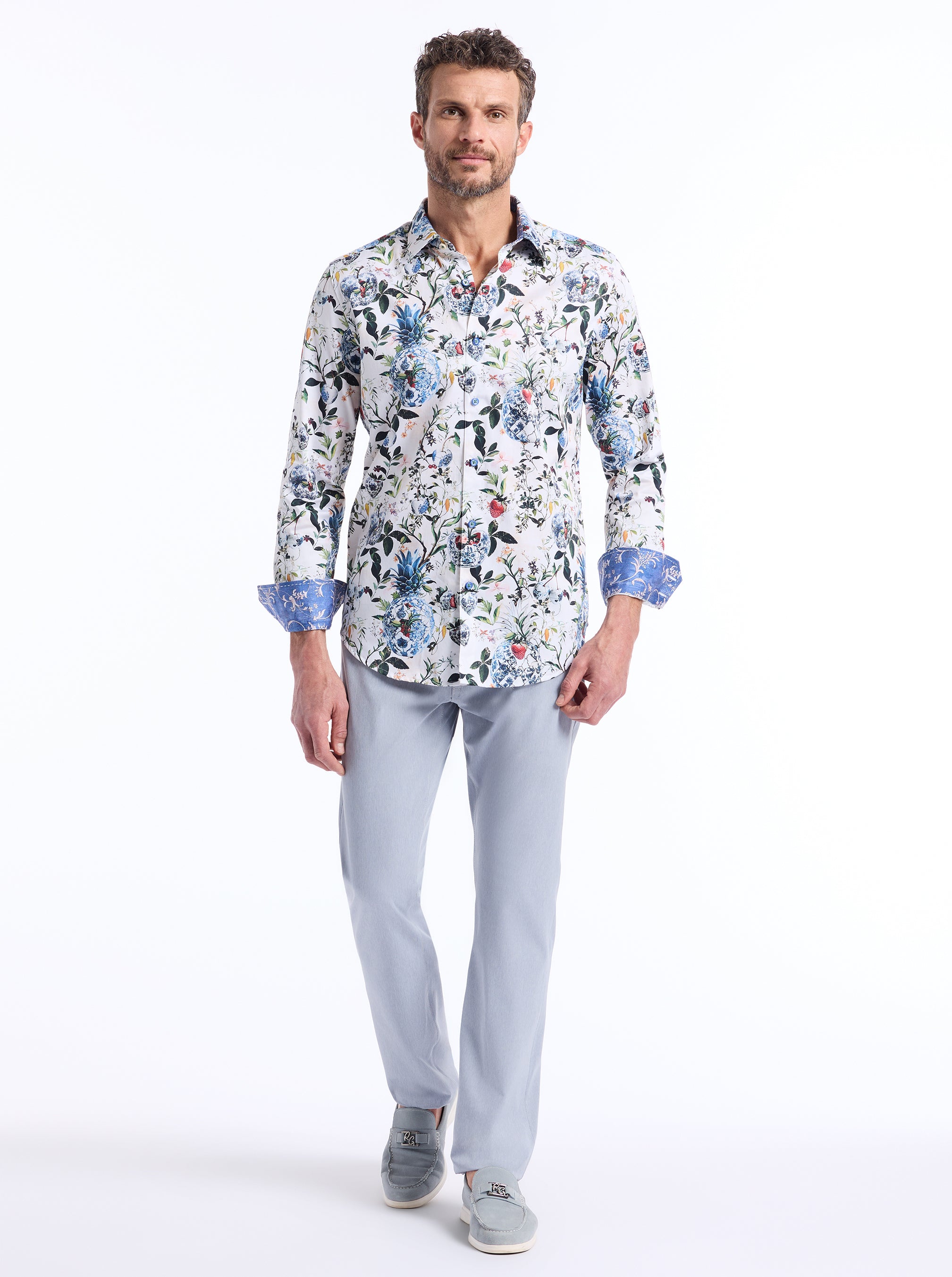 BRIARCLIFF LONG SLEEVE BUTTON DOWN SHIRT