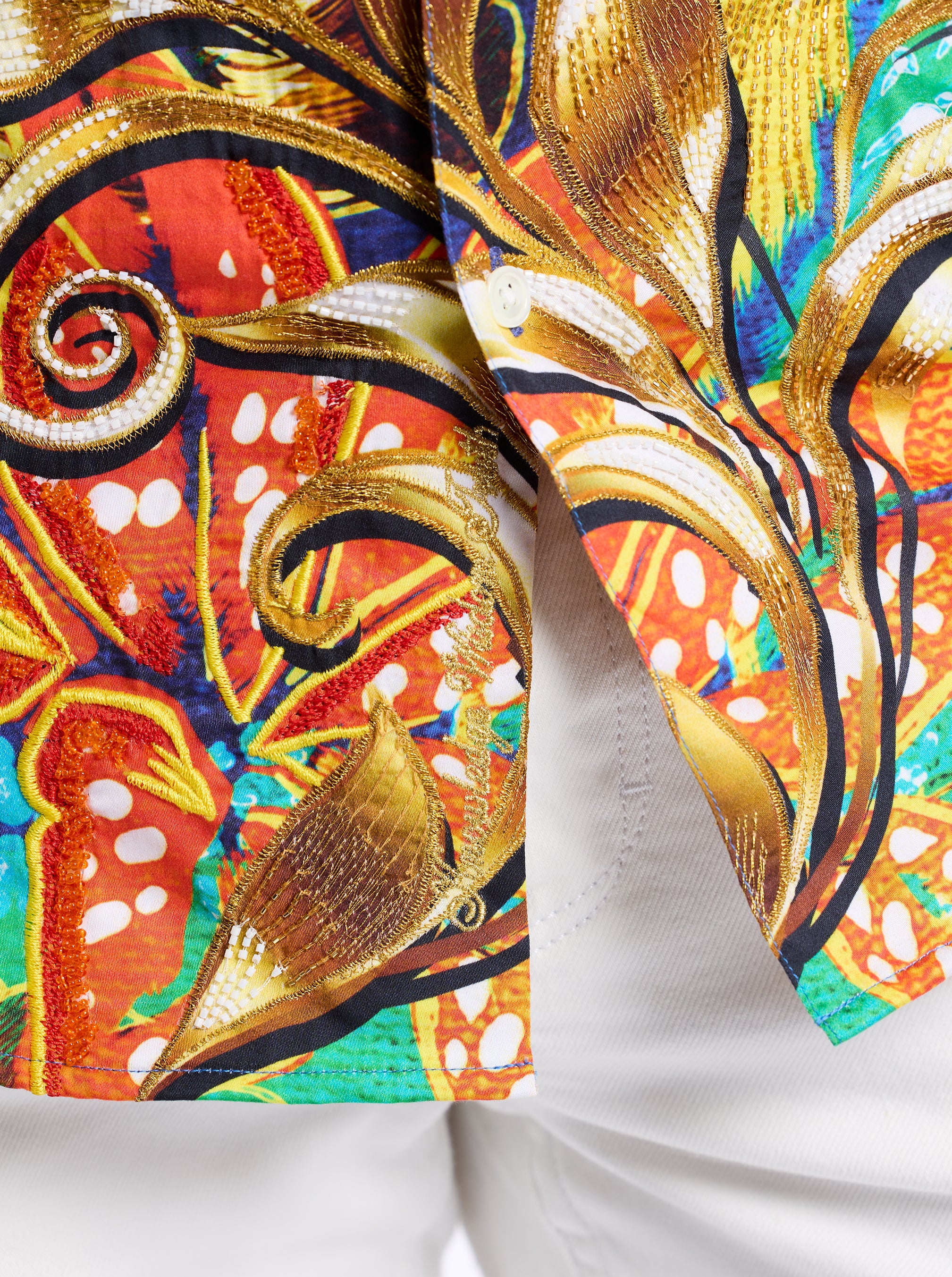 LIMITED EDITION BARSS IN BLOOM LONG SLEEVE BUTTON DOWN SHIRT