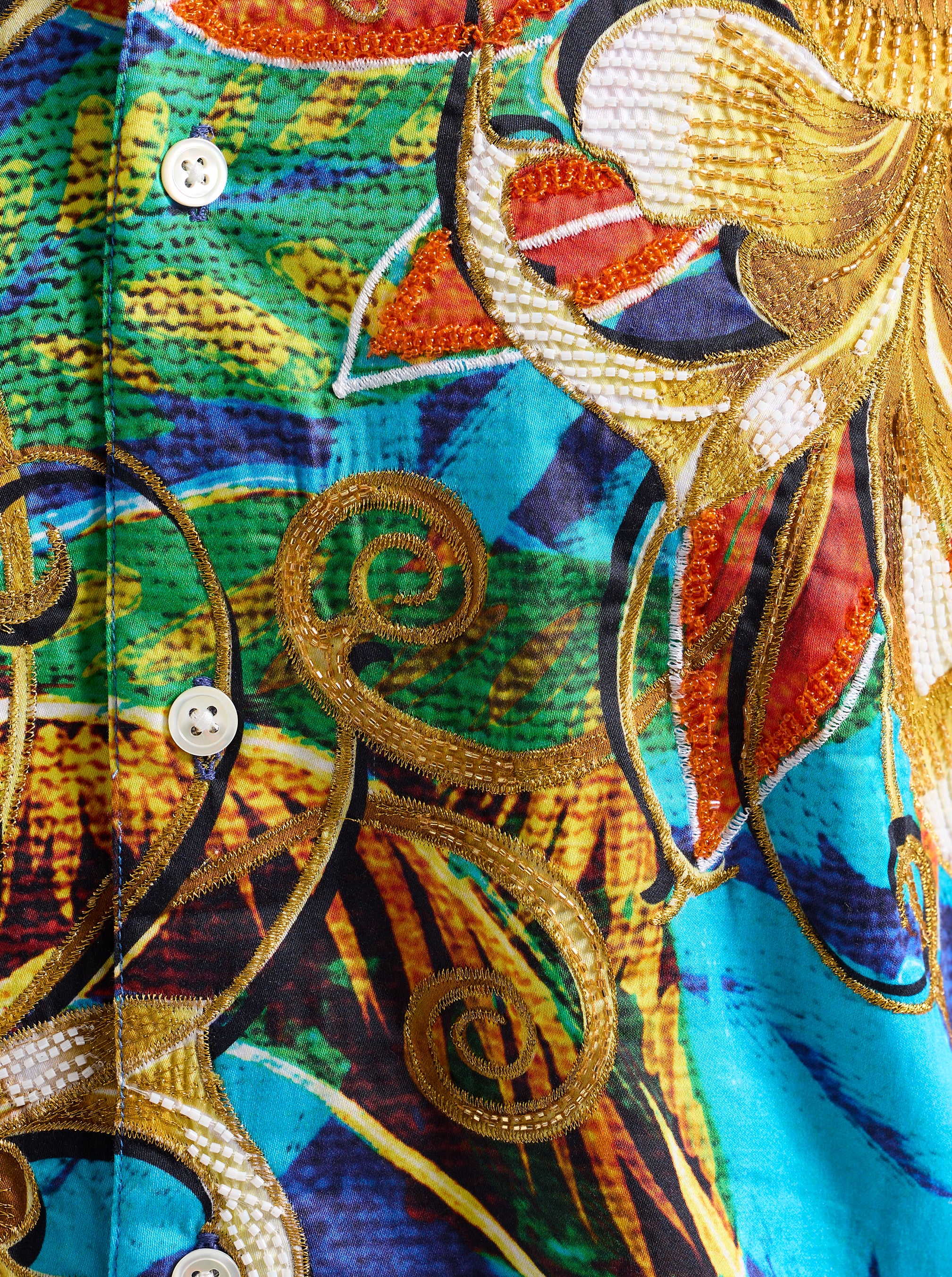 LIMITED EDITION BARSS IN BLOOM LONG SLEEVE BUTTON DOWN SHIRT