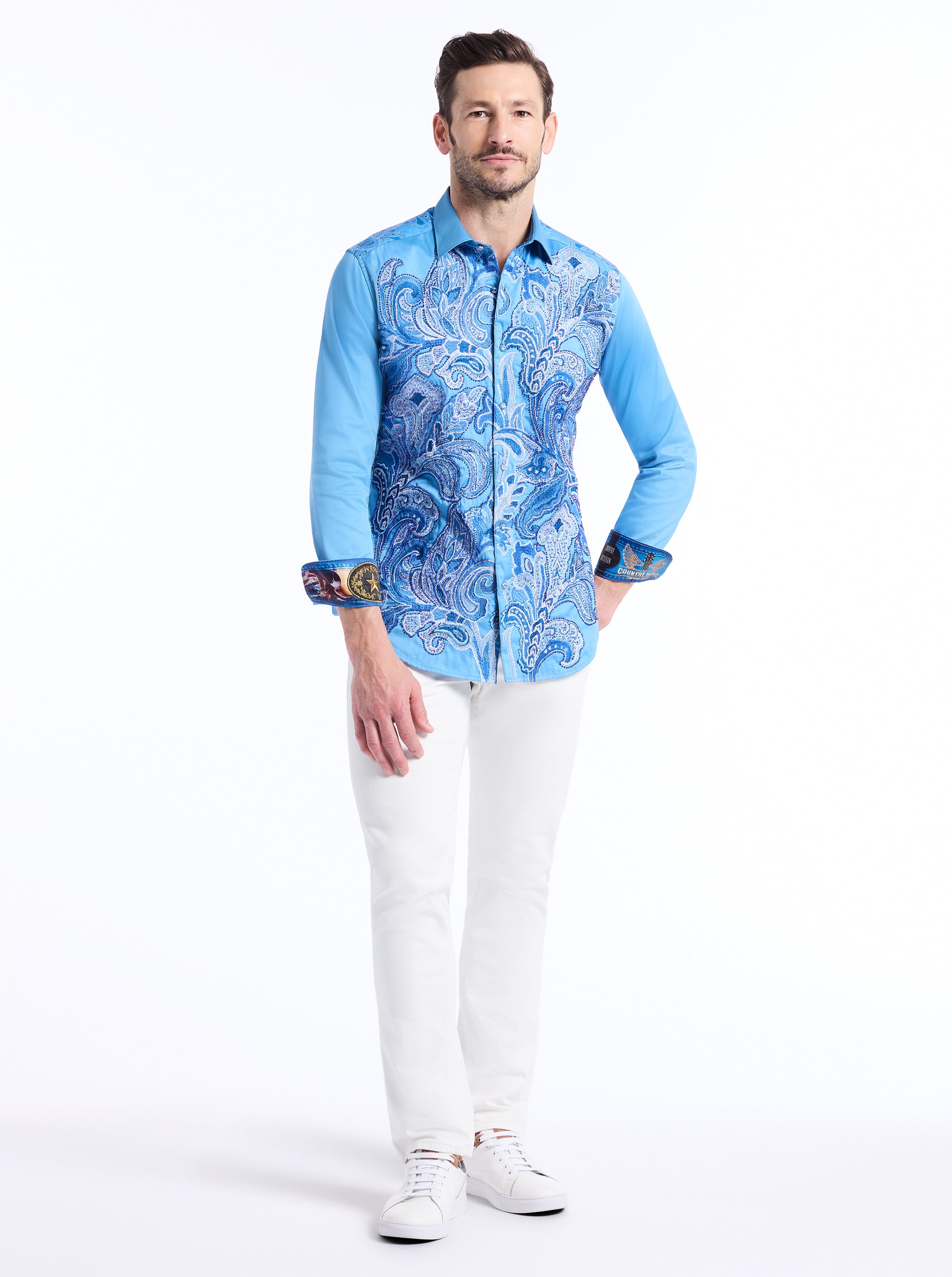 LIMITED EDITION J. SCOTT'S WORLD LONG SLEEVE BUTTON DOWN SHIRT