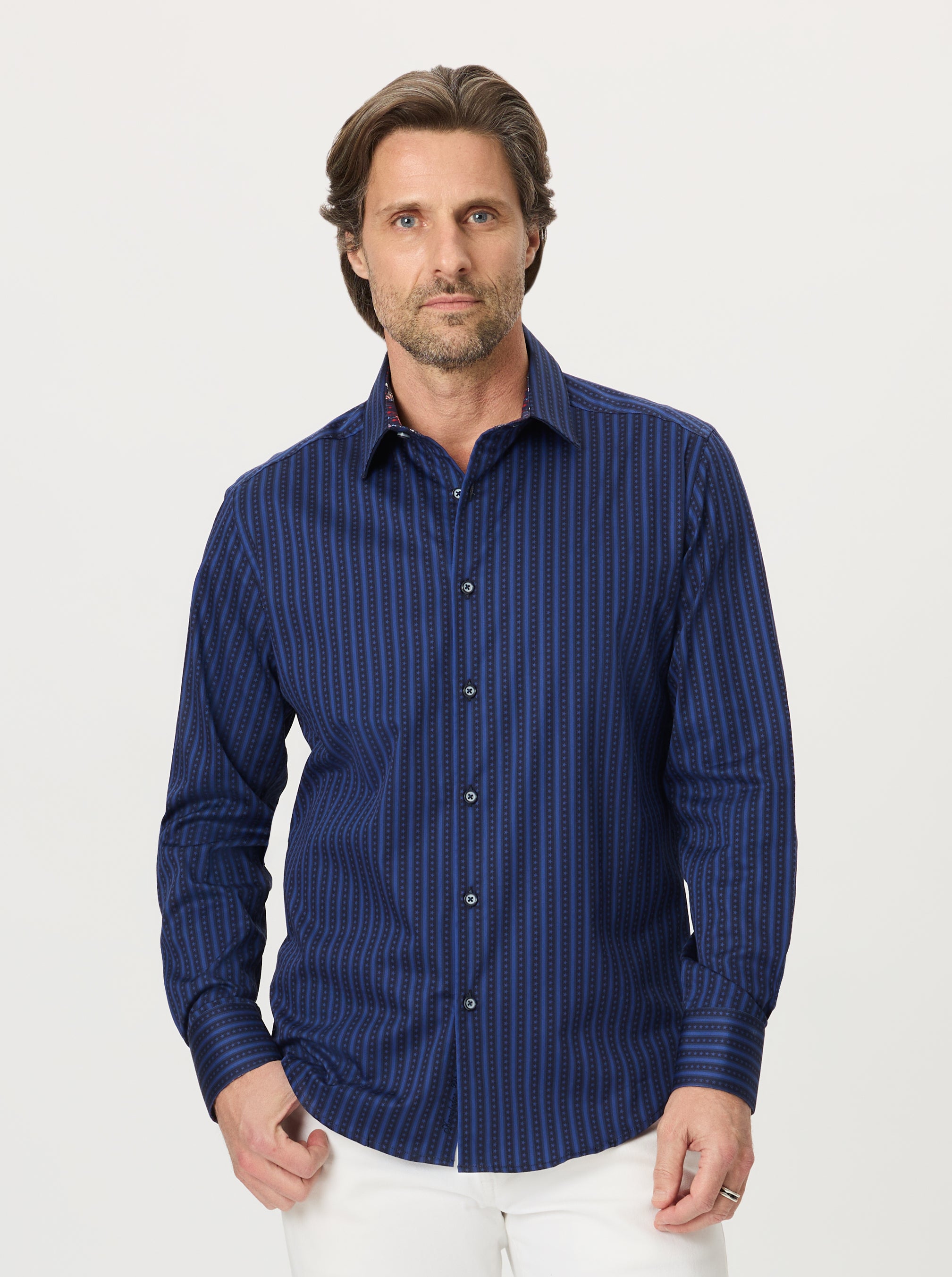 QUIET GLORY LONG SLEEVE BUTTON DOWN SHIRT