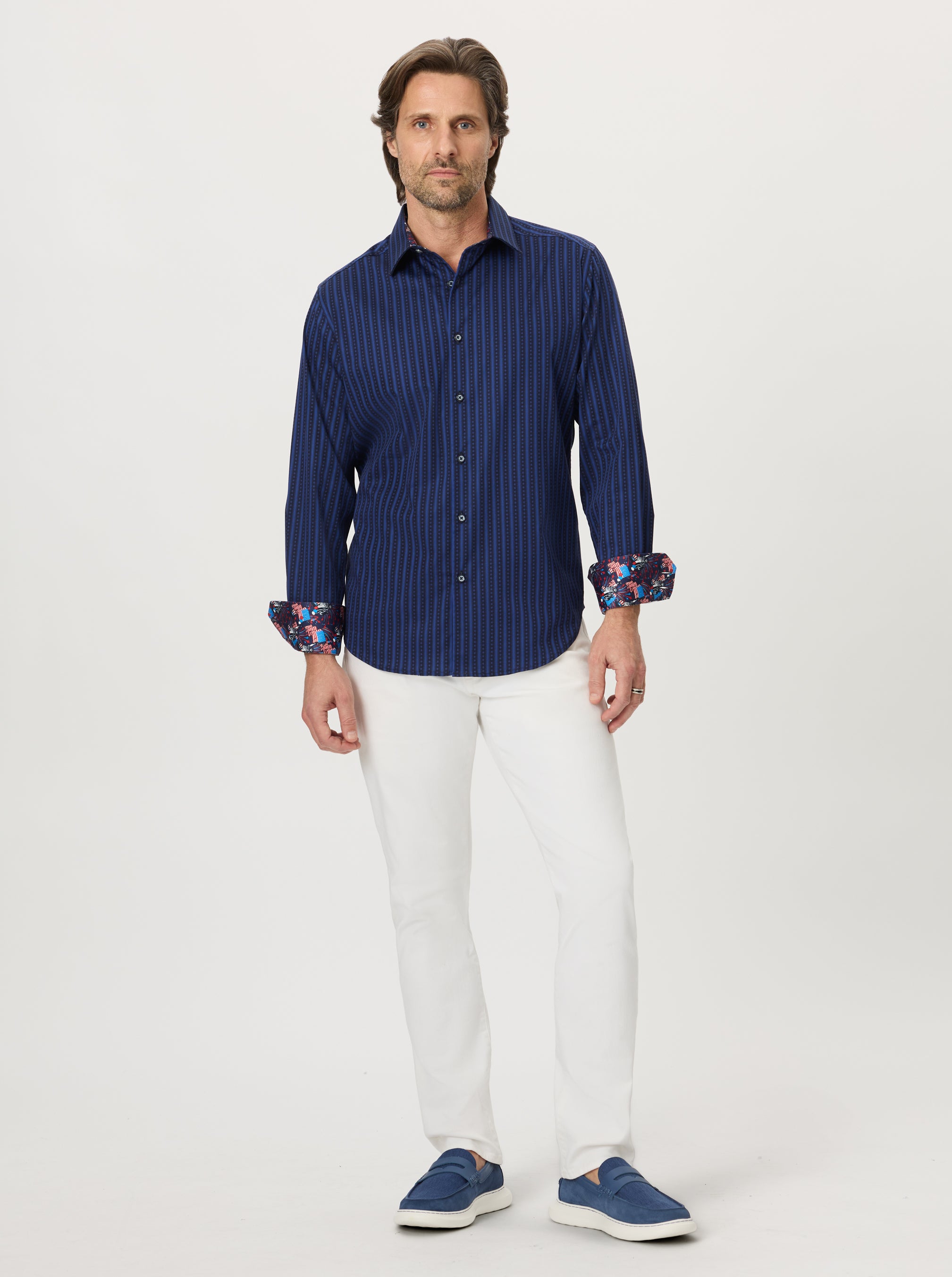 QUIET GLORY LONG SLEEVE BUTTON DOWN SHIRT