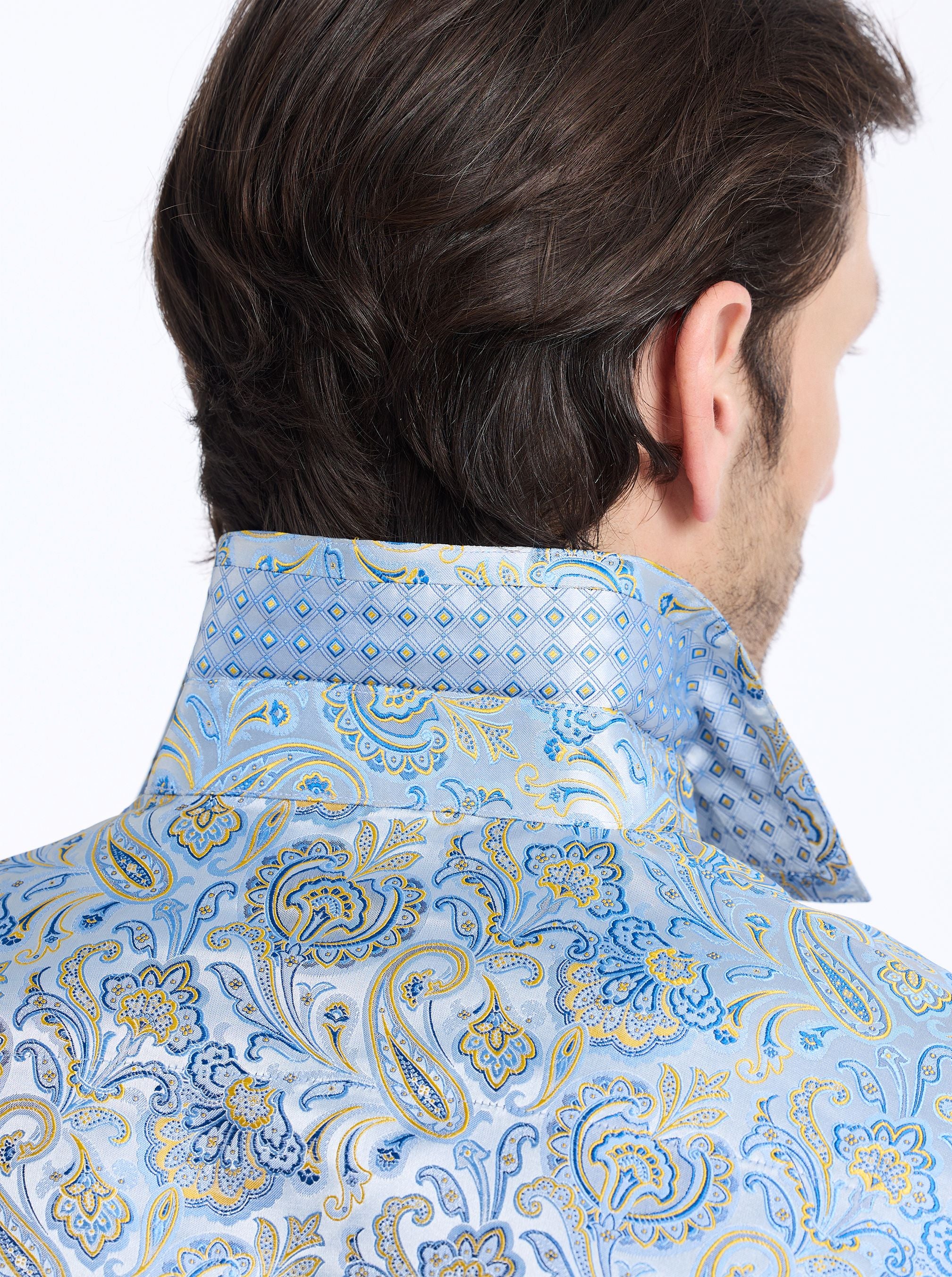 LIMITED EDITION MONACO SUMMER LONG SLEEVE BUTTON DOWN SHIRT
