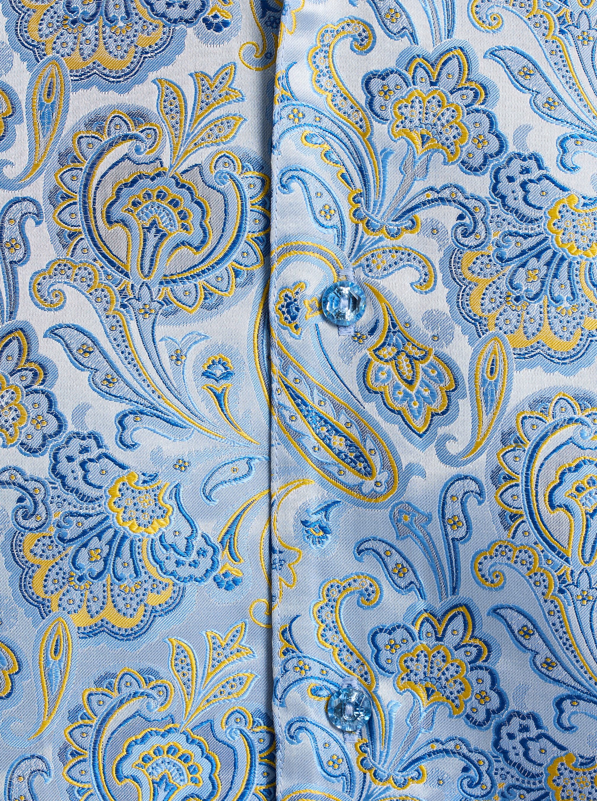 LIMITED EDITION MONACO SUMMER LONG SLEEVE BUTTON DOWN SHIRT