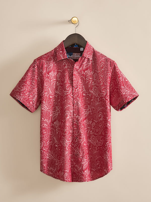 HUDSON SHORT SLEEVE BUTTON DOWN SHIRT