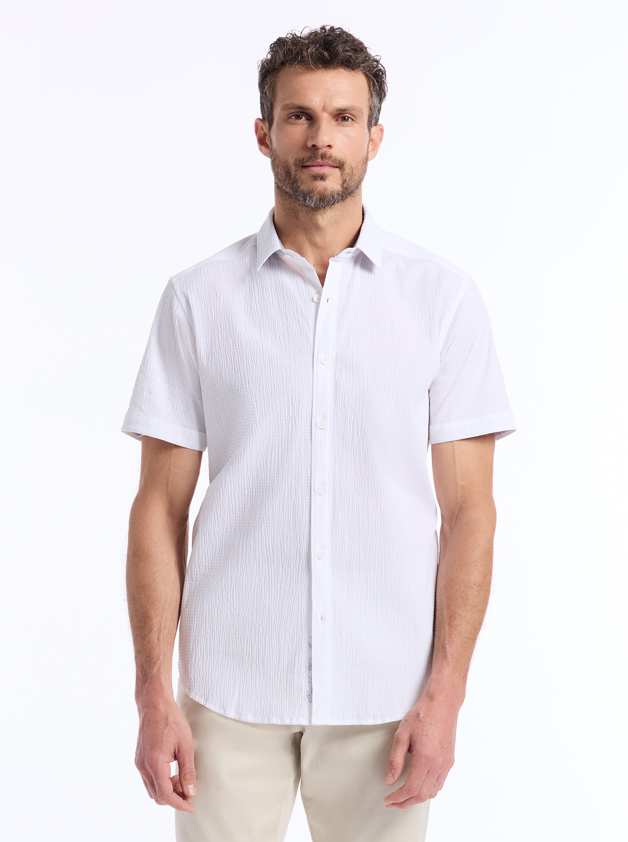 THRESHER SHORT SLEEVE BUTTON DOWN SHIRT
