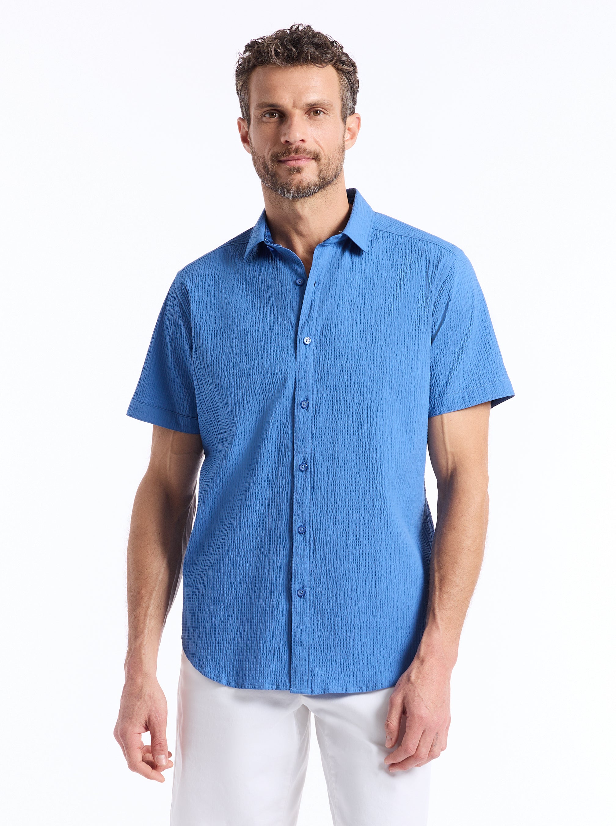 THRESHER SHORT SLEEVE BUTTON DOWN SHIRT