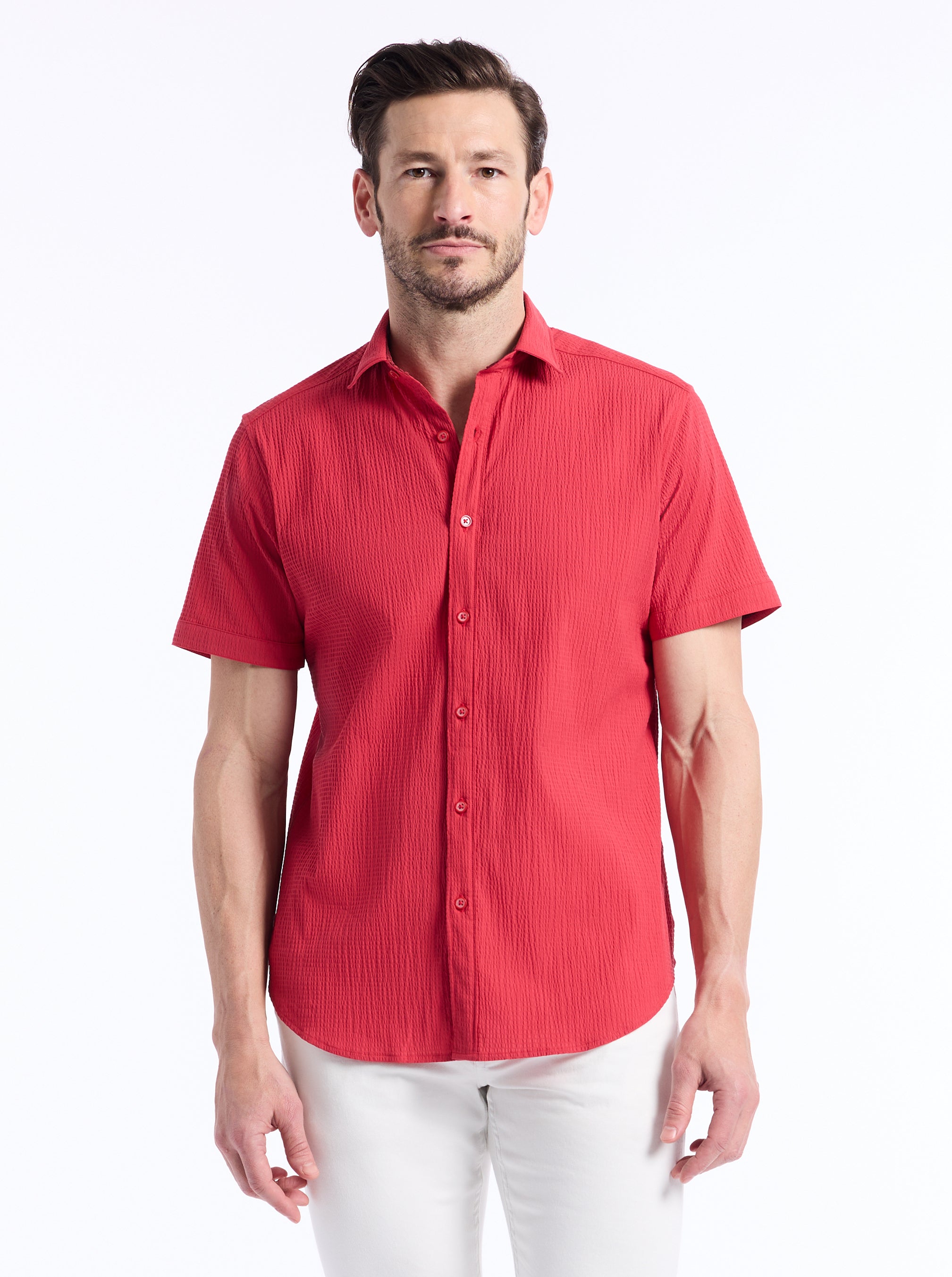 THRESHER SHORT SLEEVE BUTTON DOWN SHIRT
