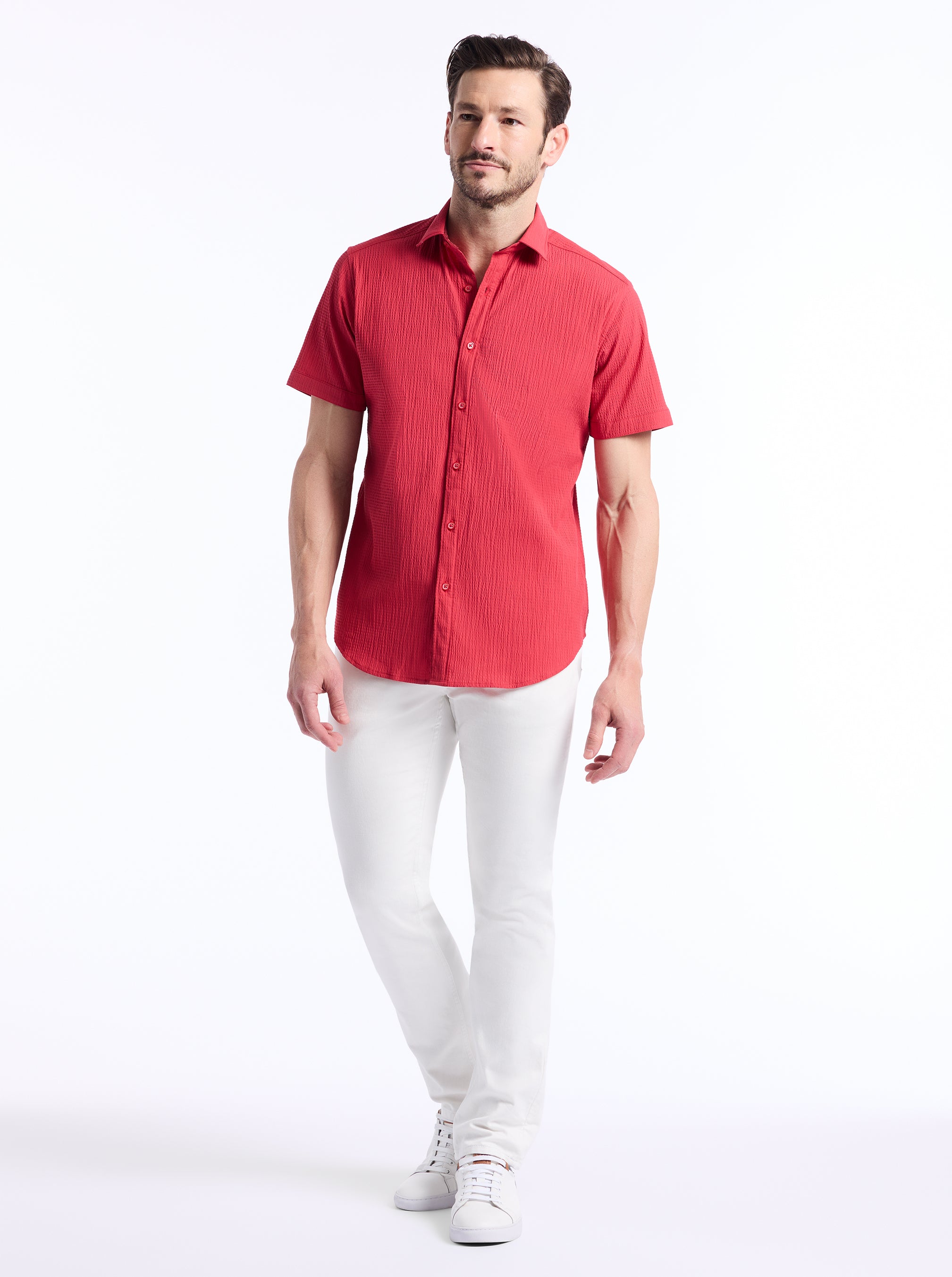 THRESHER SHORT SLEEVE BUTTON DOWN SHIRT