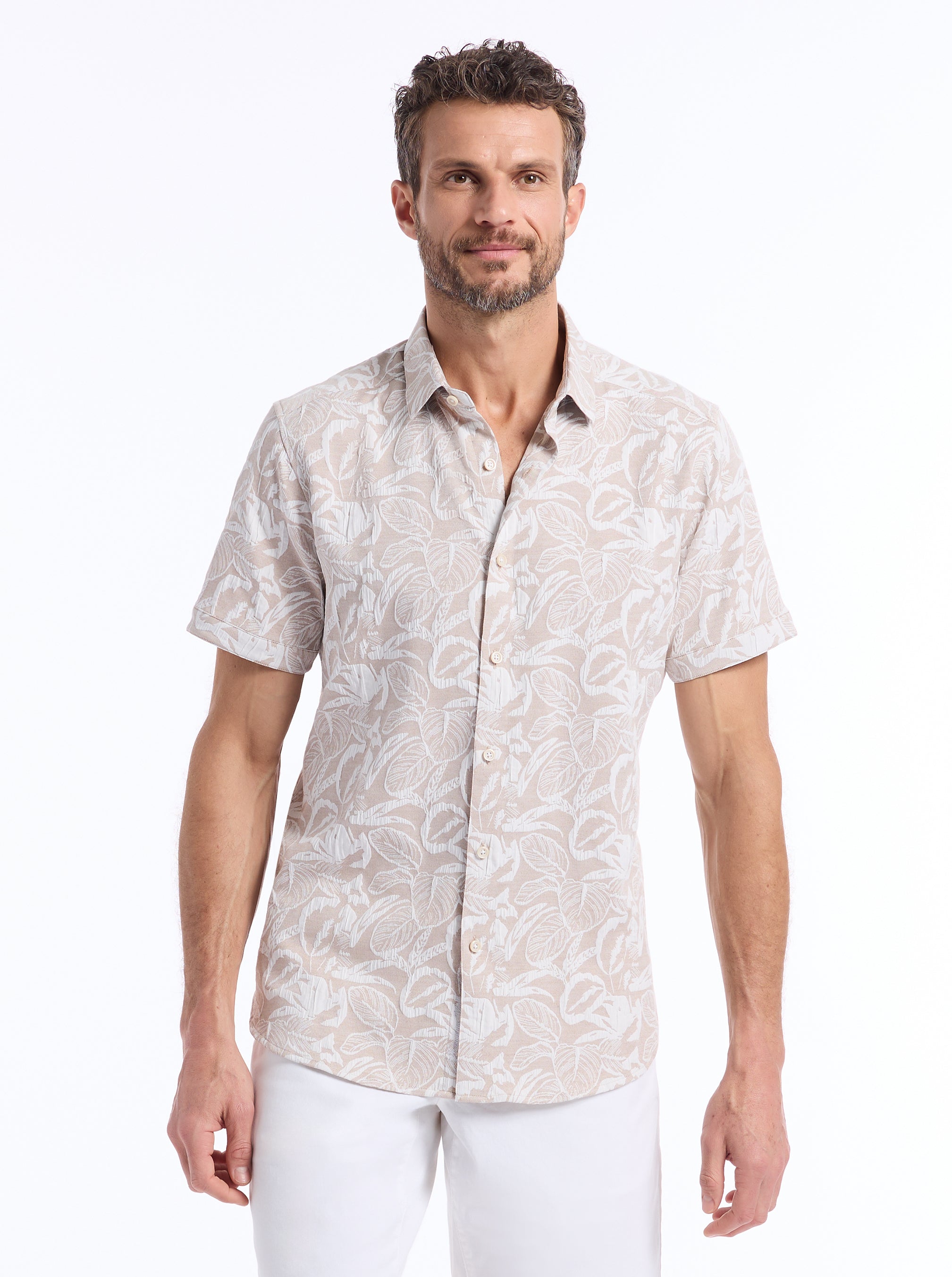 SANTA MONICA SHORT SLEEVE BUTTON DOWN SHIRT