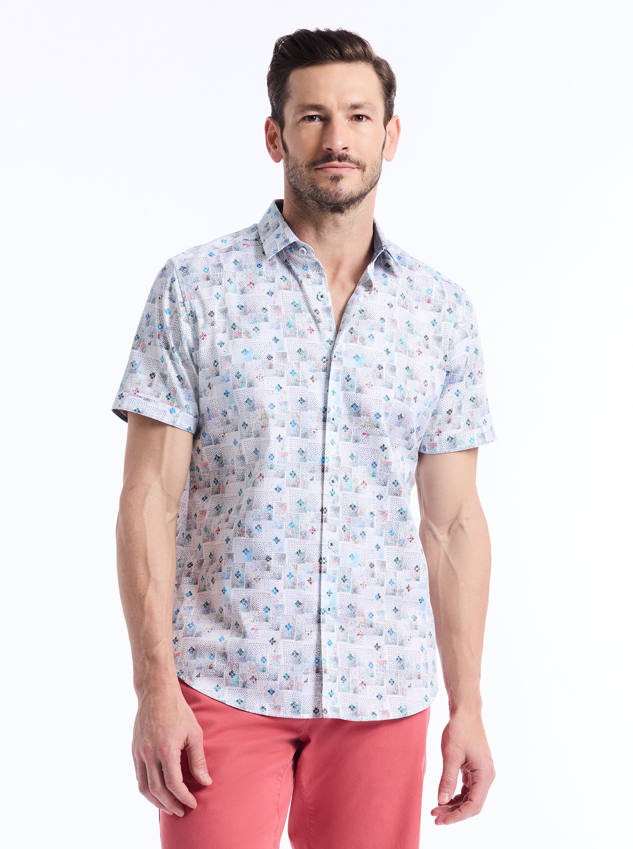 EMBARCADERO SHORT SLEEVE BUTTON DOWN SHIRT