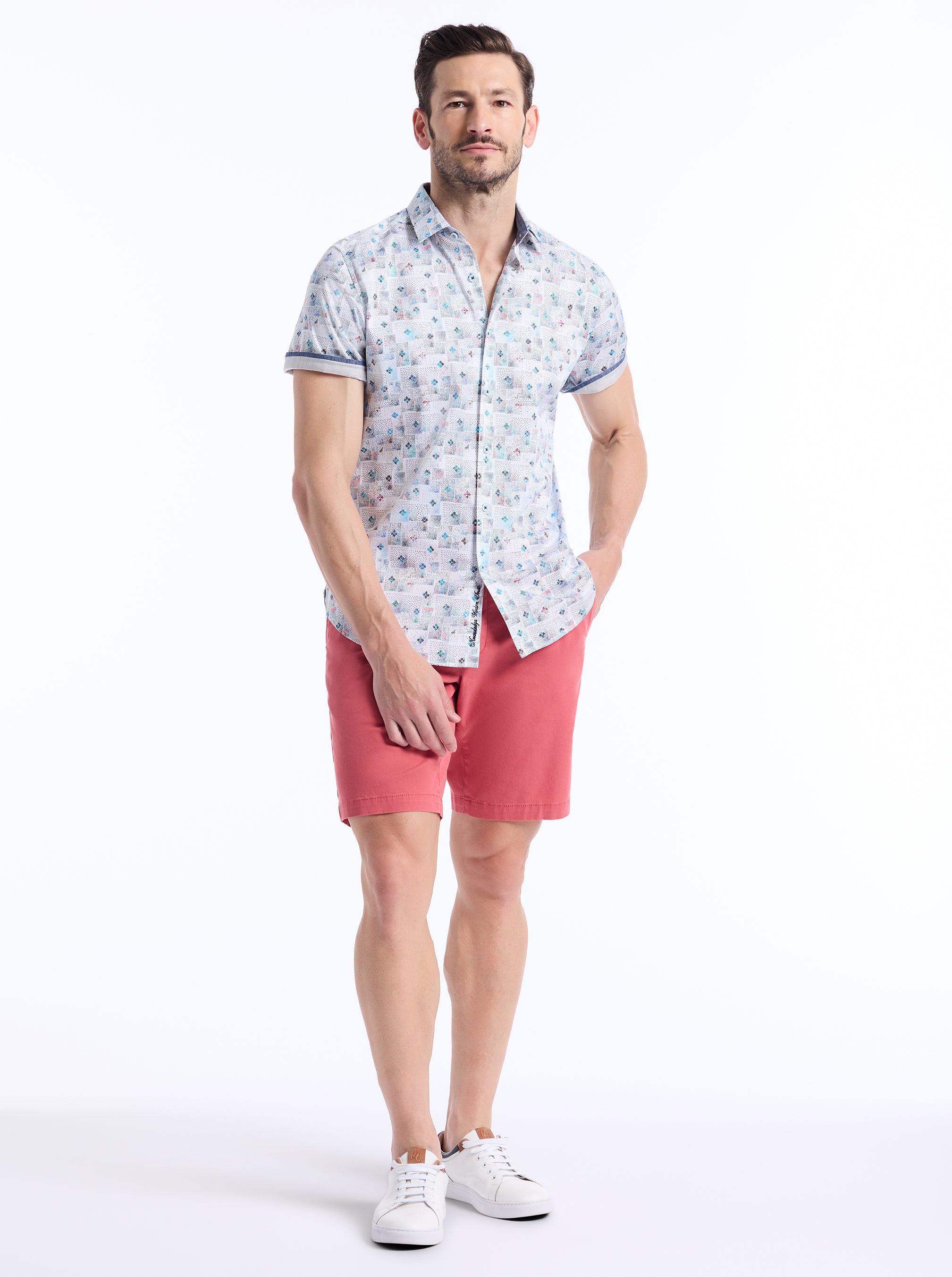 EMBARCADERO SHORT SLEEVE BUTTON DOWN SHIRT