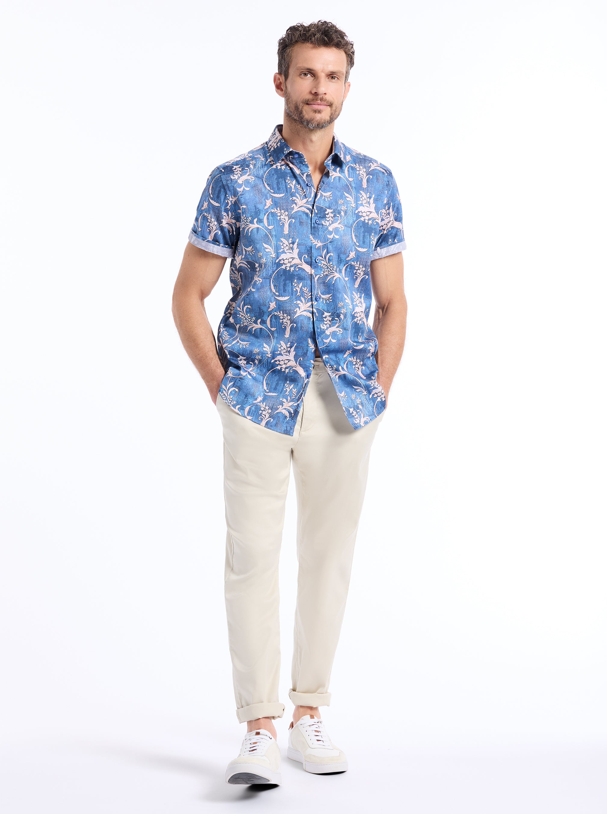 JUNIPERO SHORT SLEEVE BUTTON DOWN SHIRT BIG