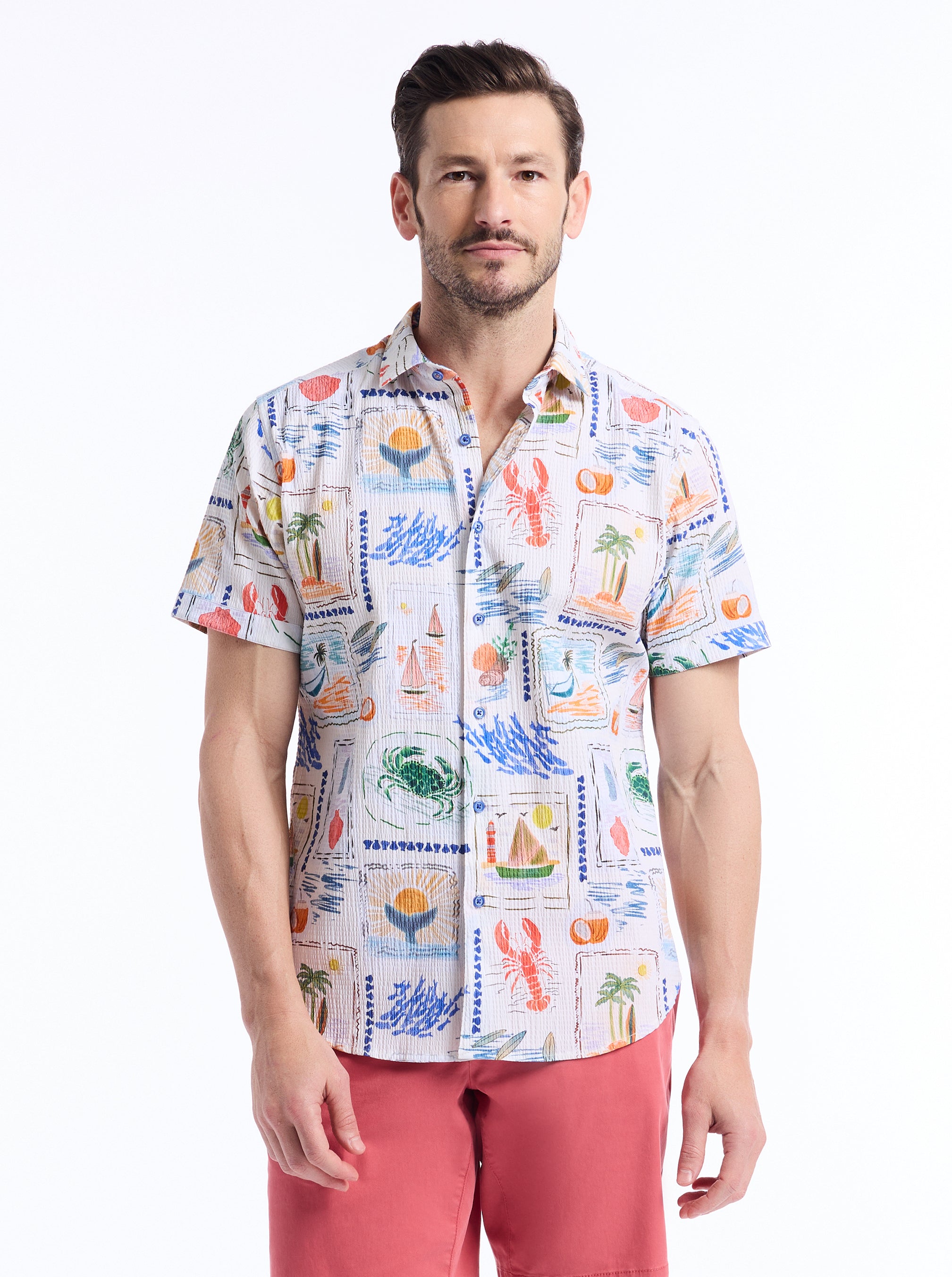 ISLA VISTA SHORT SLEEVE BUTTON DOWN SHIRT