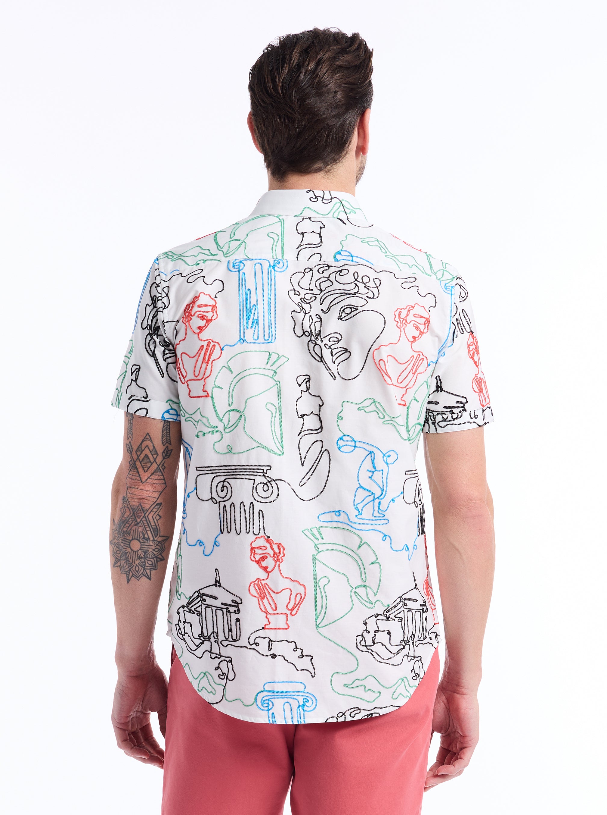 ARISTOTLE SHORT SLEEVE BUTTON DOWN SHIRT