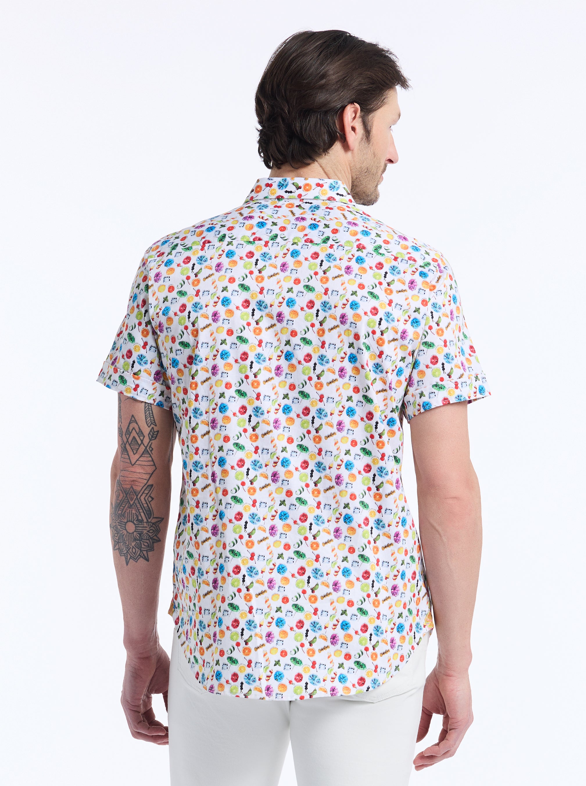 GARNISH SHORT SLEEVE BUTTON DOWN SHIRT