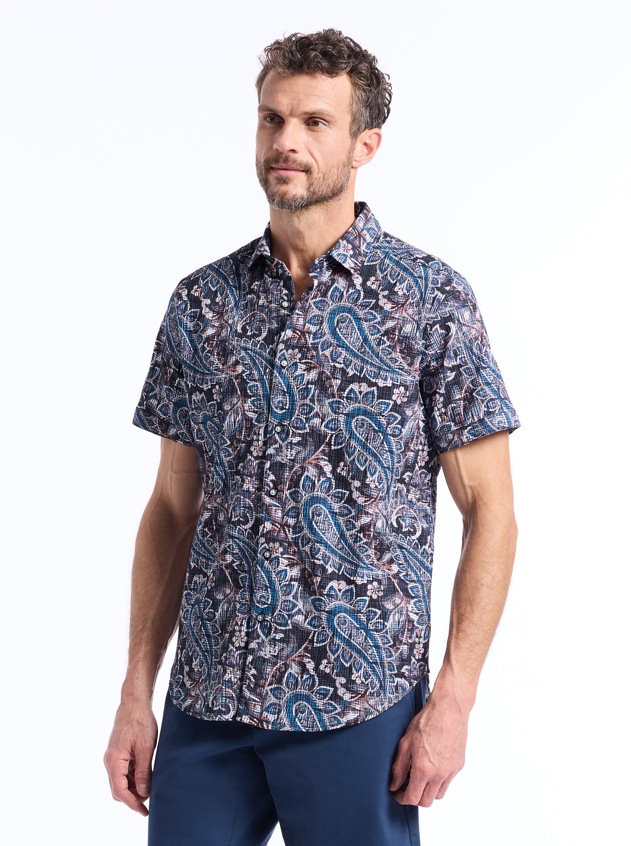 BARRINGTON SHORT SLEEVE BUTTON DOWN SHIRT