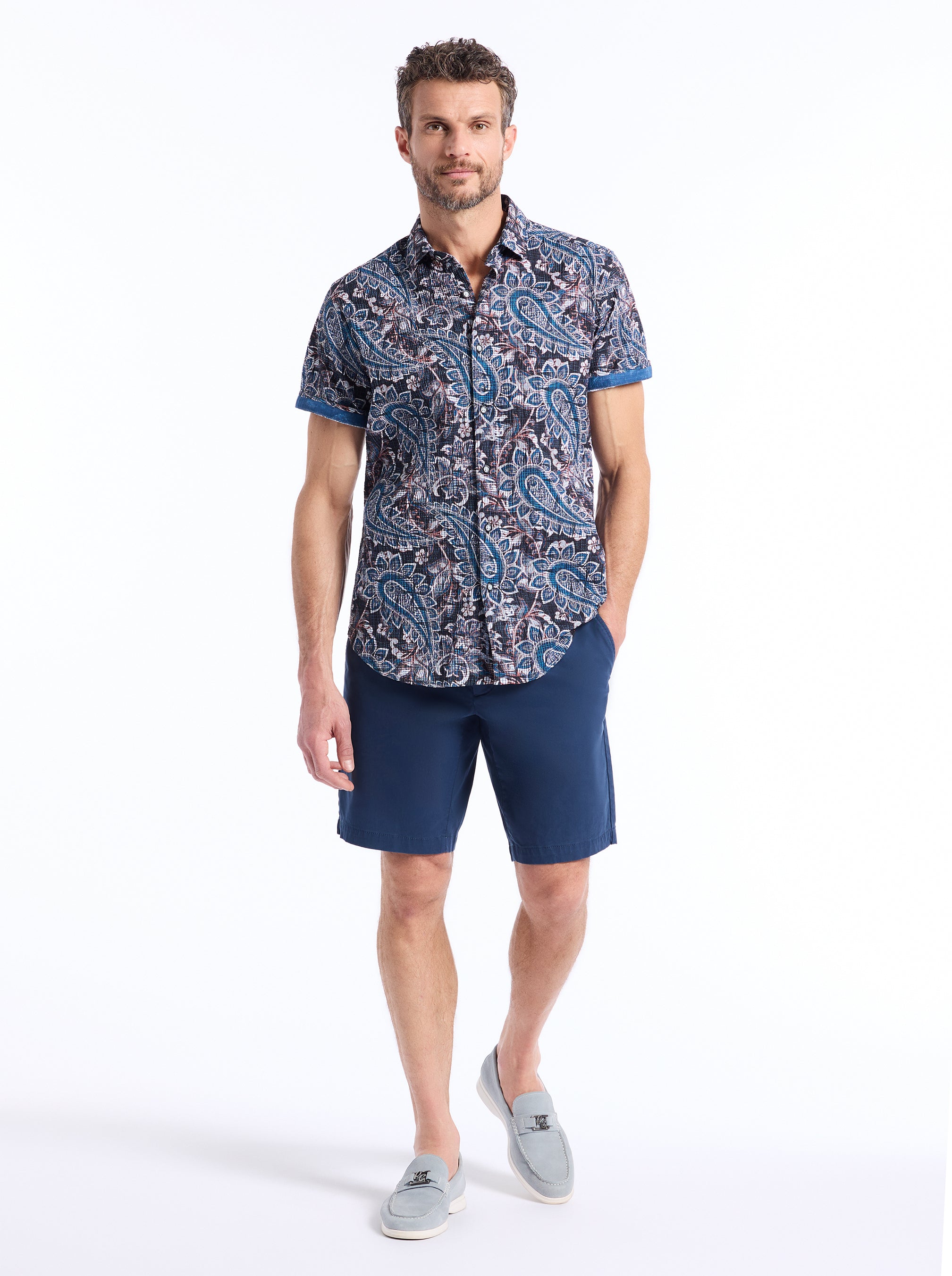 BARRINGTON SHORT SLEEVE BUTTON DOWN SHIRT