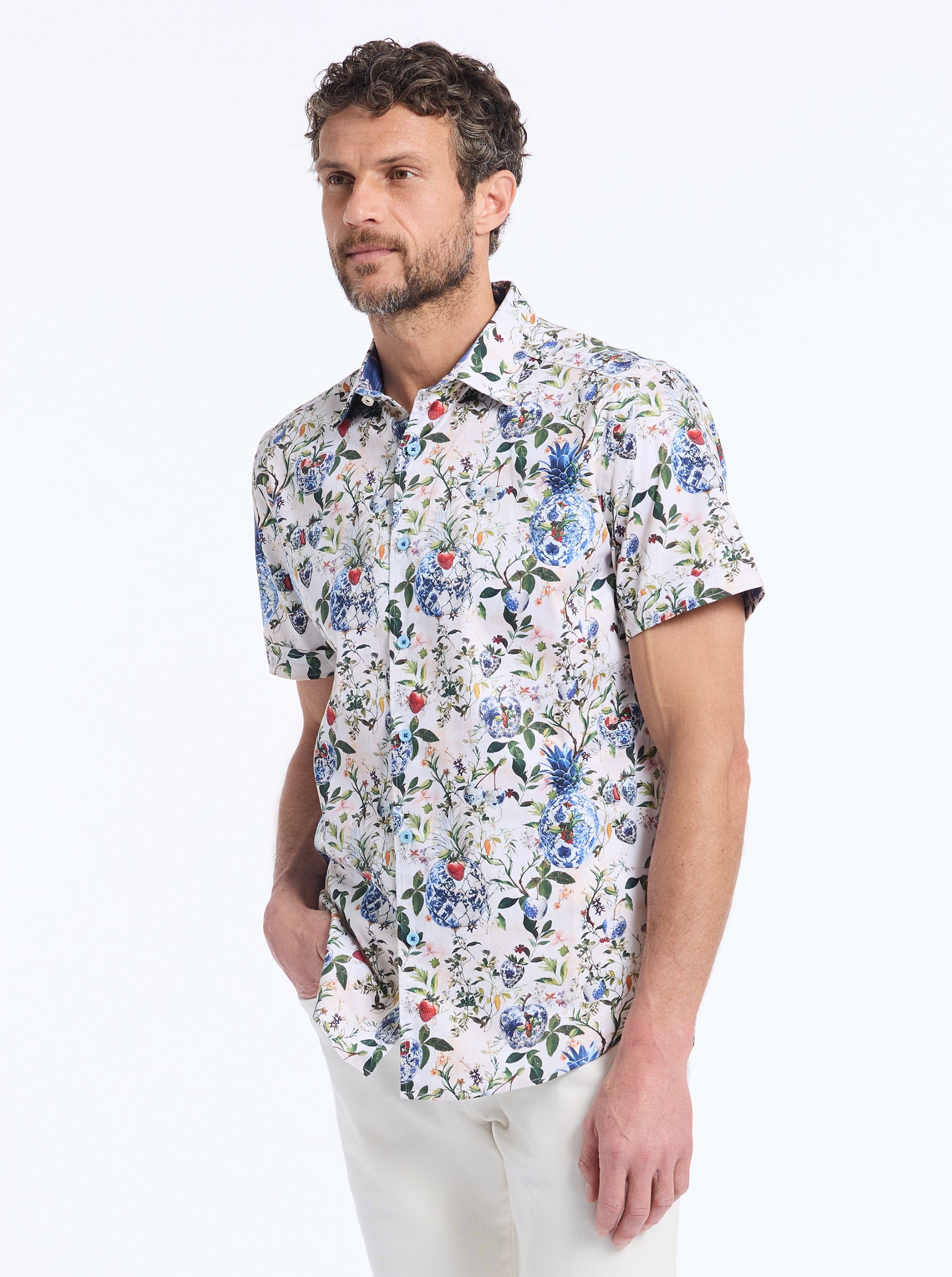 BRIARCLIFF SHORT SLEEVE BUTTON DOWN SHIRT