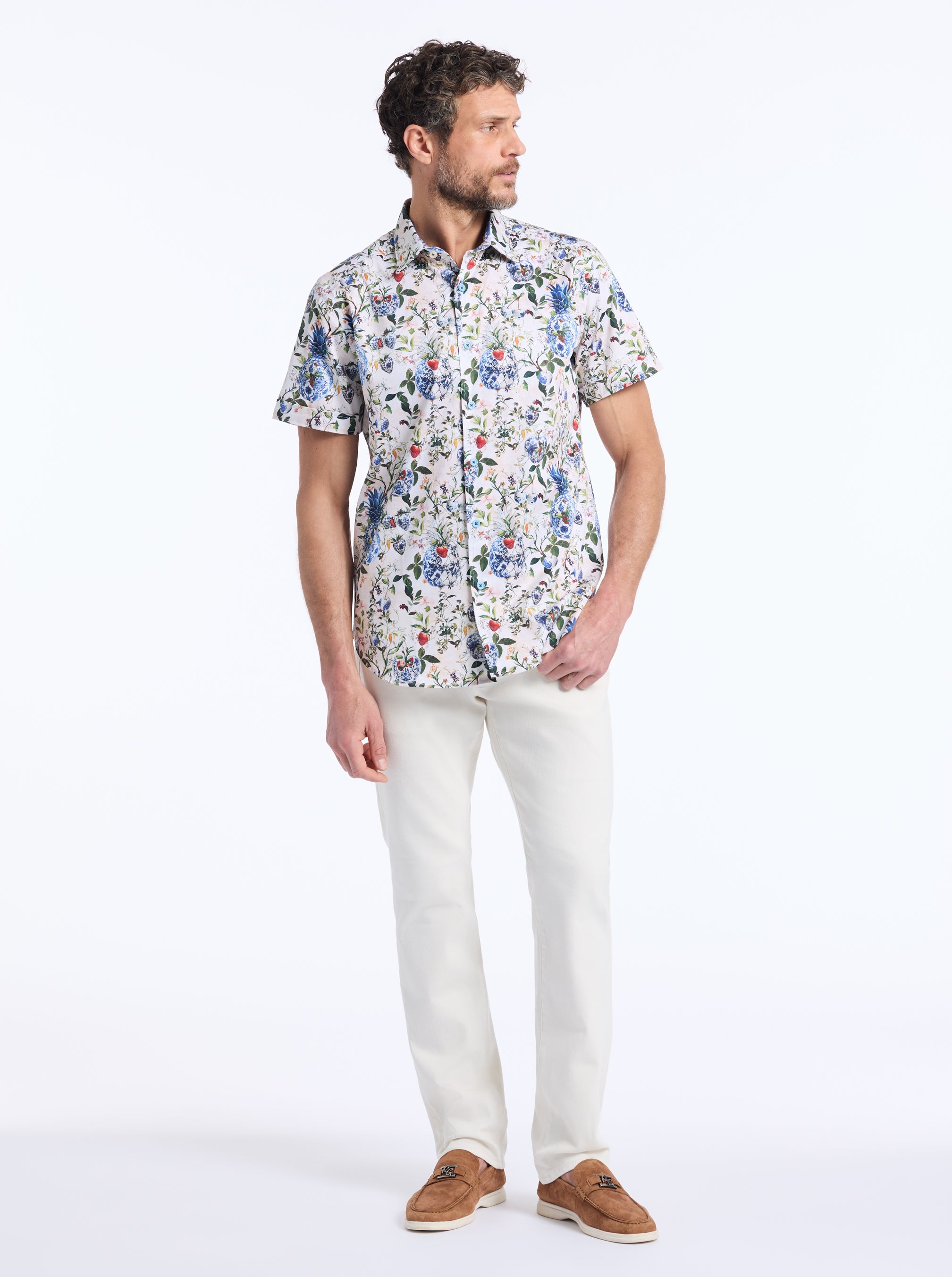 BRIARCLIFF SHORT SLEEVE BUTTON DOWN SHIRT