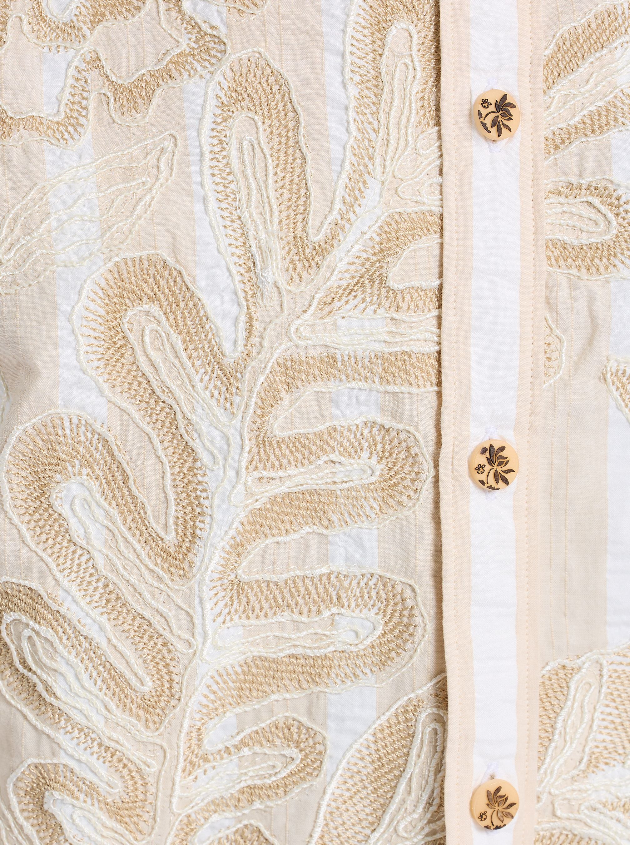 LIMITED EDITION DESERT LEAVES SHORT SLEEVE BUTTON DOWN SHIRT