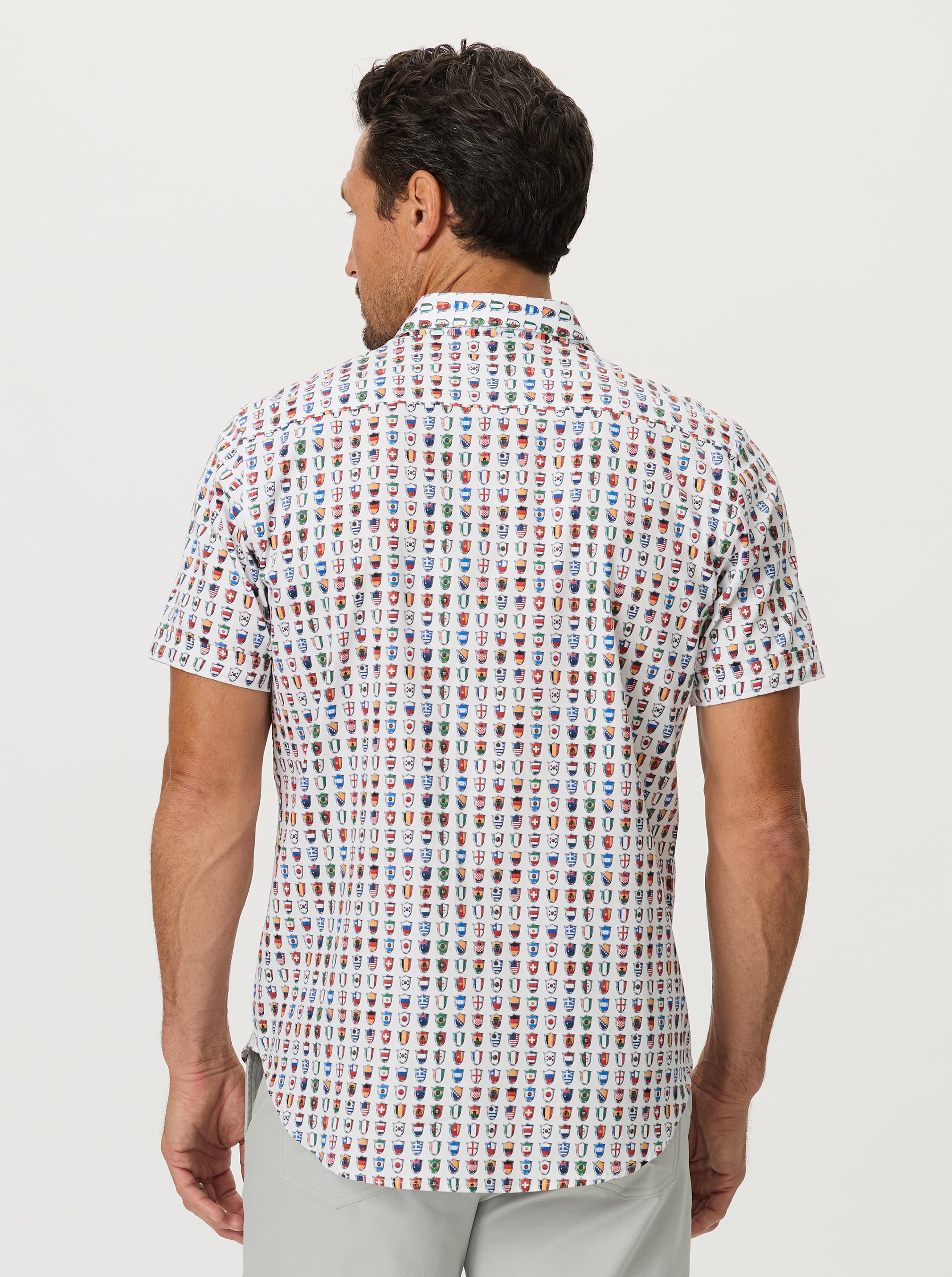 FOR THE WIN SHORT SLEEVE BUTTON DOWN SHIRT