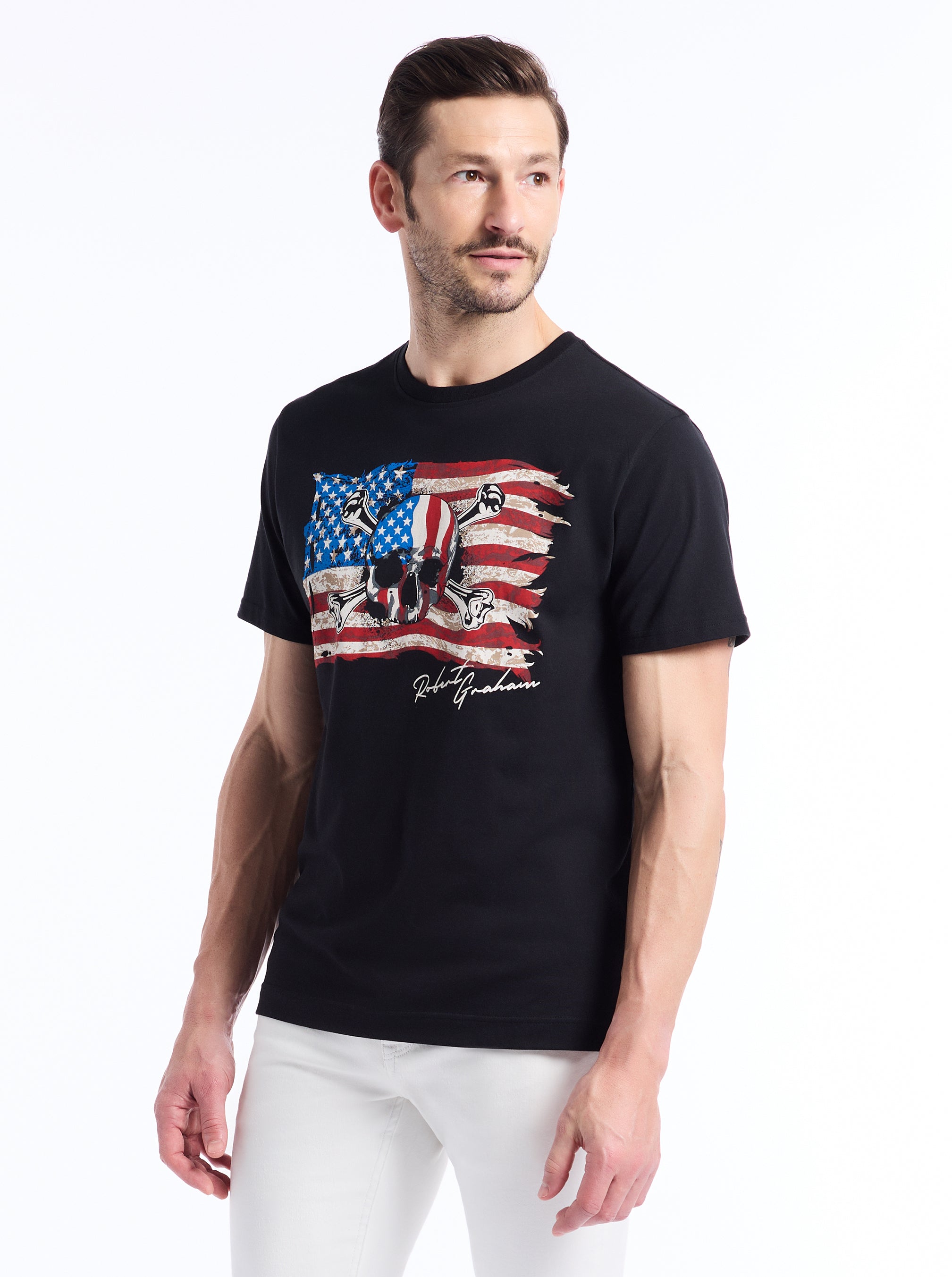 SKULL FLAG SHORT SLEEVE T-SHIRT