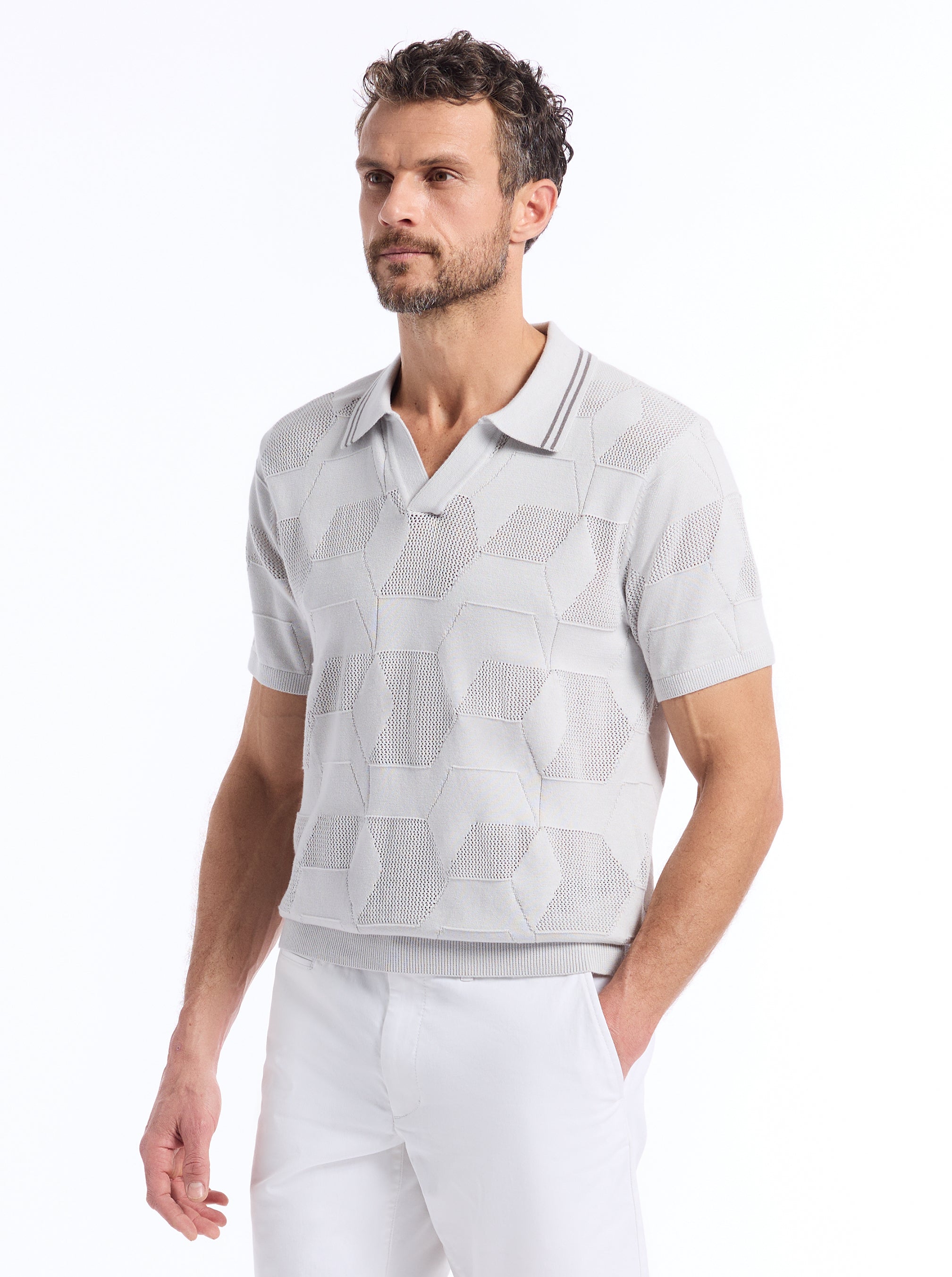 MARCROSS SHORT SLEEVE SWEATER